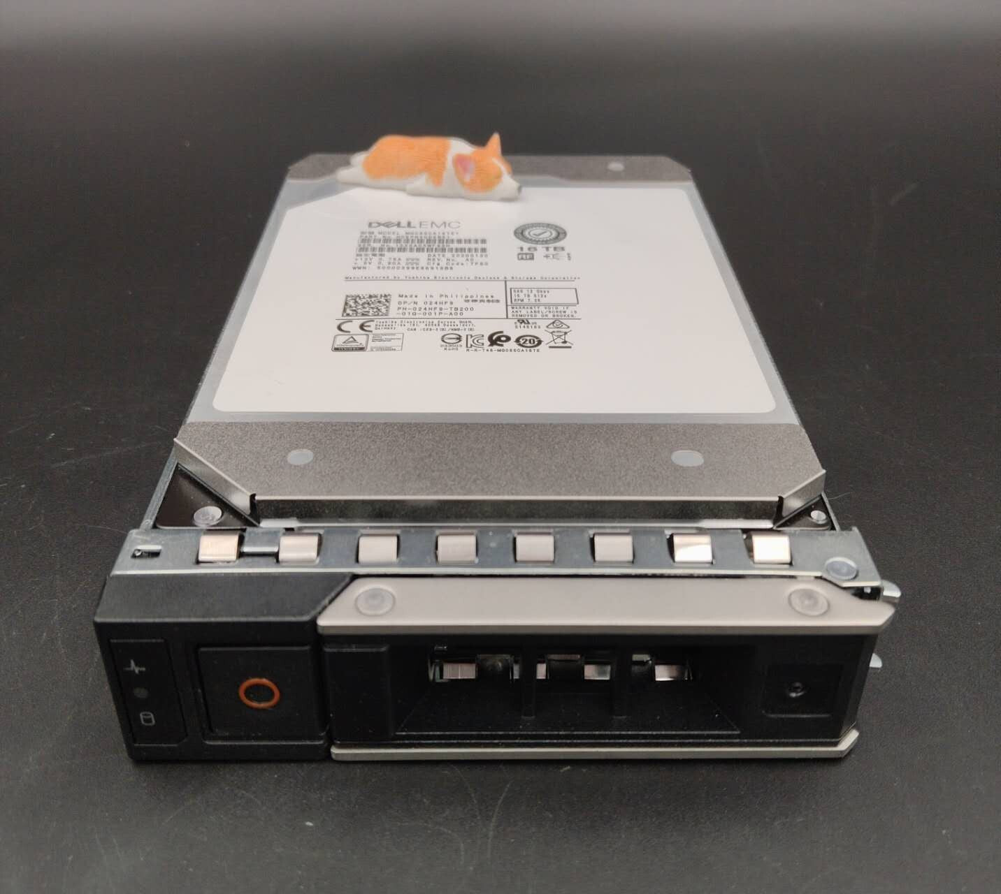 24HF9 024HF9 MG08SCA16TEY DELL EMC 16TB 7.2K 12G 512E SAS 3.5" LFF HARD DRIVE
