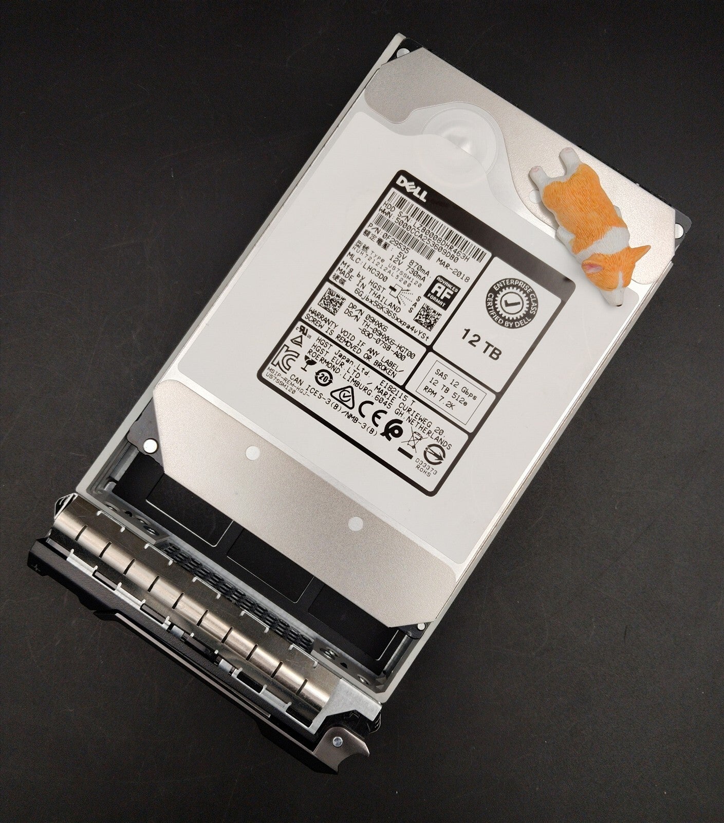 9HXK6 09HXK6 HUH721212AL5200 DELL 12TB 7.2K 12G 512E SAS 3.5" ENT HDD R730 