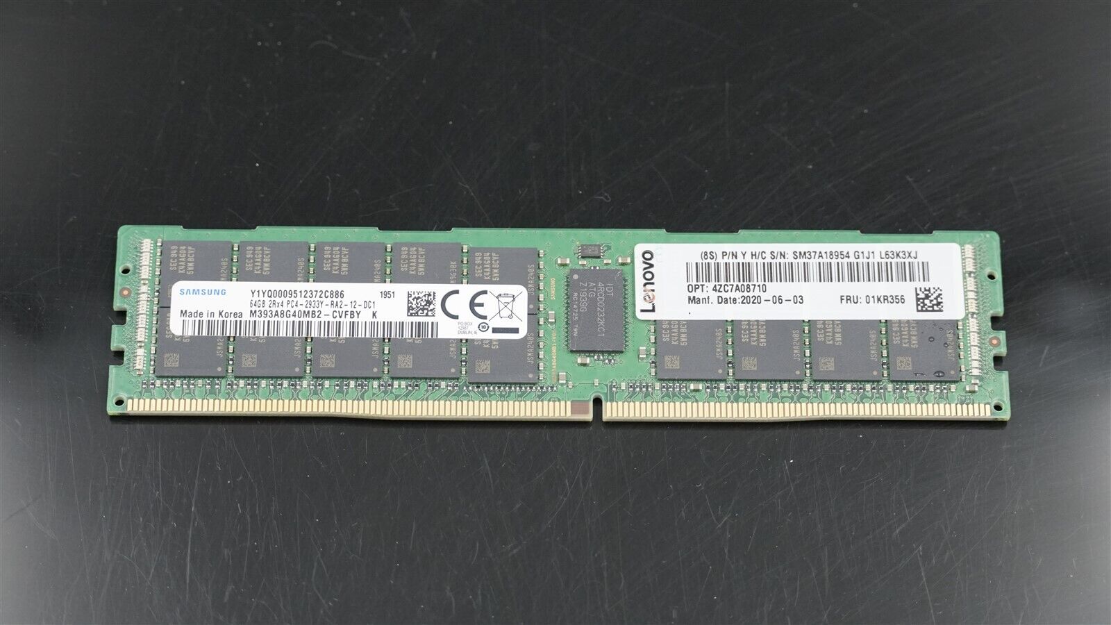 M393A8G40MB2-CVF SAMSUNG 64GB 2Rx4 PC4-2933Y-RA2 DDR4 19200 SERVER MEMORY