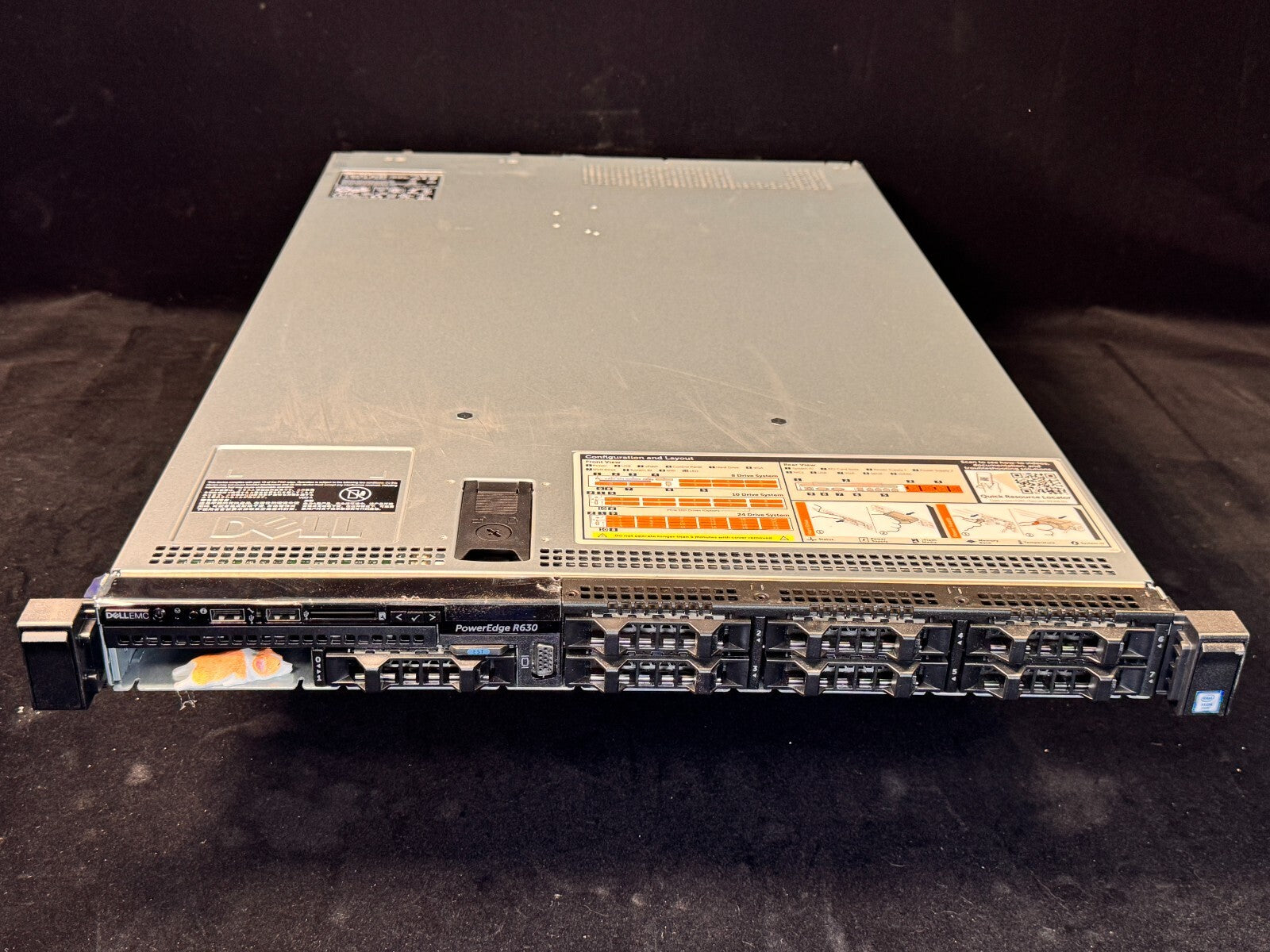 DELL POWEREDGE R630 8SFF 2x 12C E5-2680V3 2.50GHz 32GB 1x 500GB SATA S130