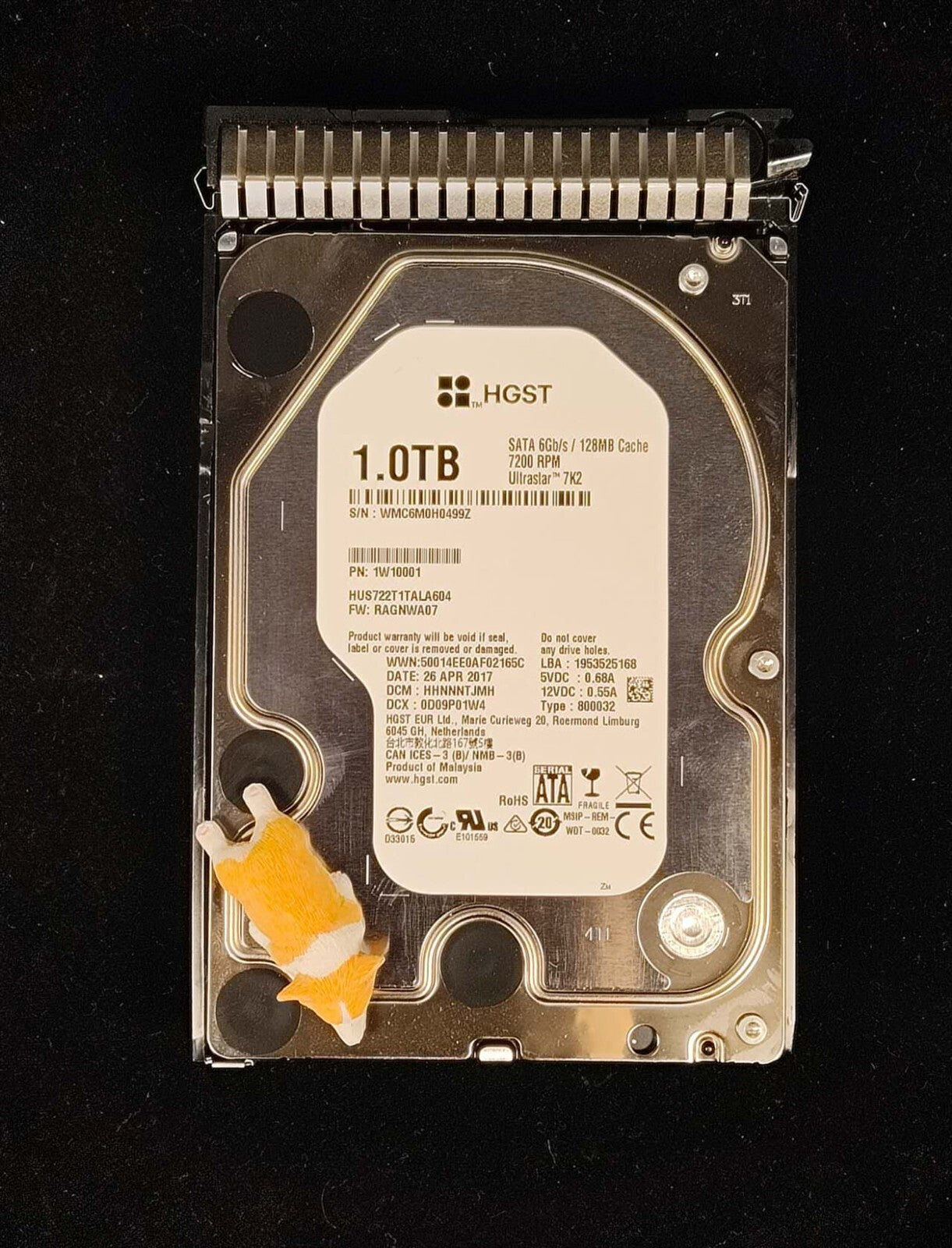 HUS722T1TALA604 HGST/WD ULTRASTAR 1TB 7.2K SATA 6G 3.5" HDD FOR HP BL420C G8 G9