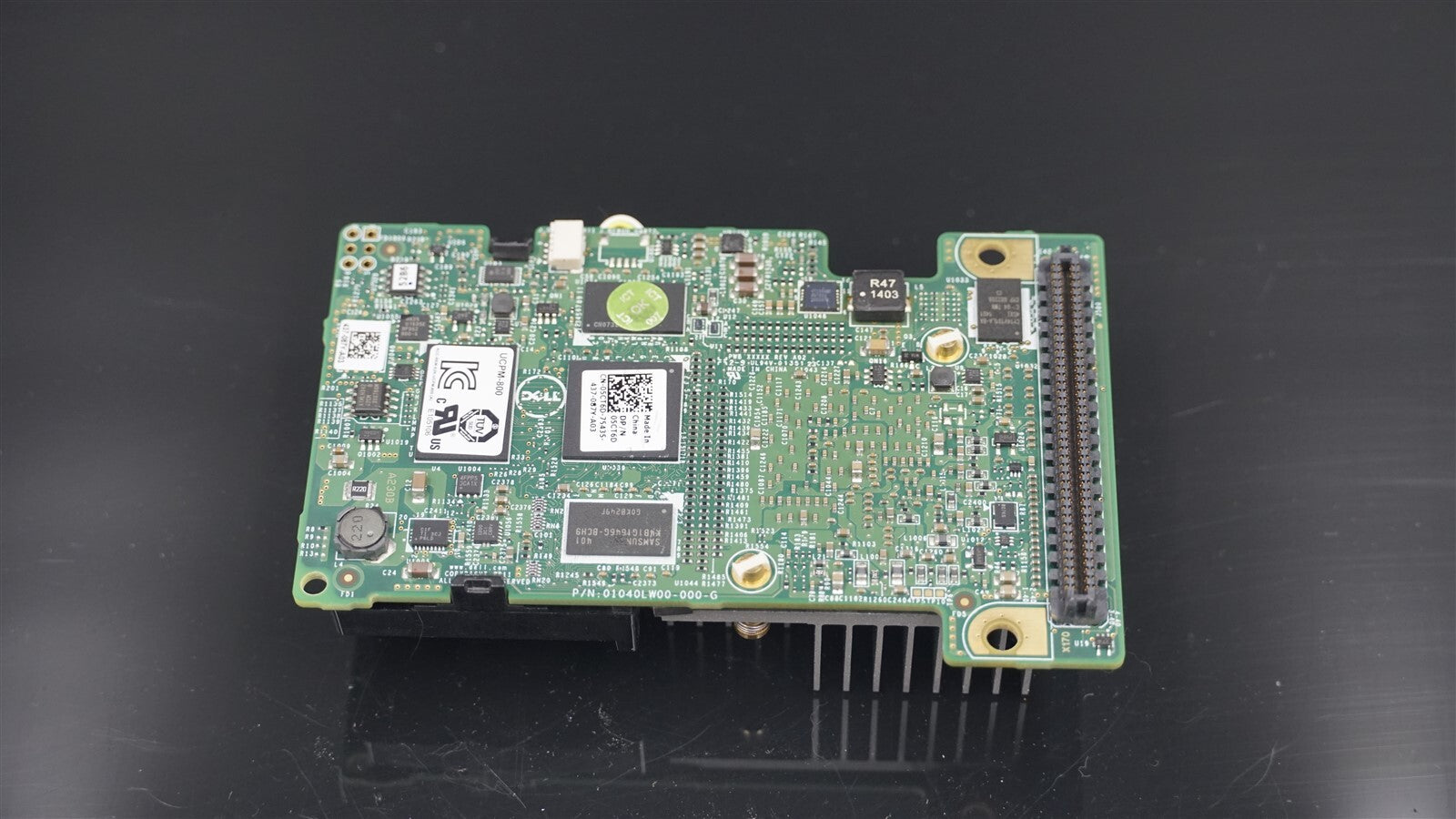 DELL 5CT6D 05CT6D POWEREDGE PERC H710 MINI RAID CONTROLLER 6GB W/BATTERY 0MCR5X