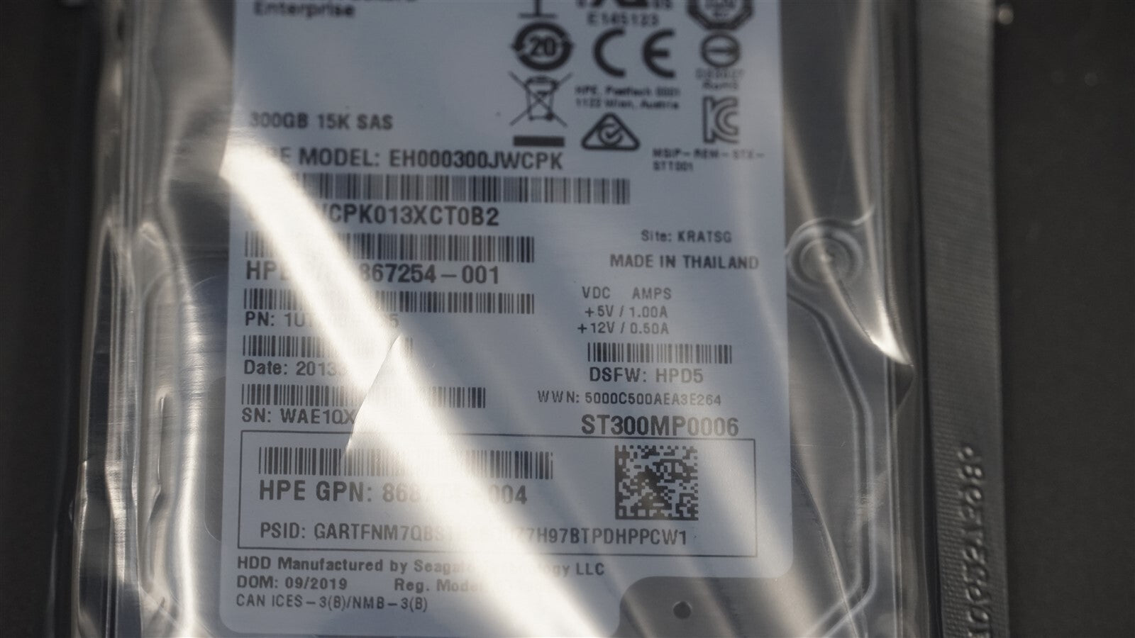 656107-001 HP 500GB 7.2K 6G MDL 2.5" SFF HARD DRIVE 655708-B21 614829-001
