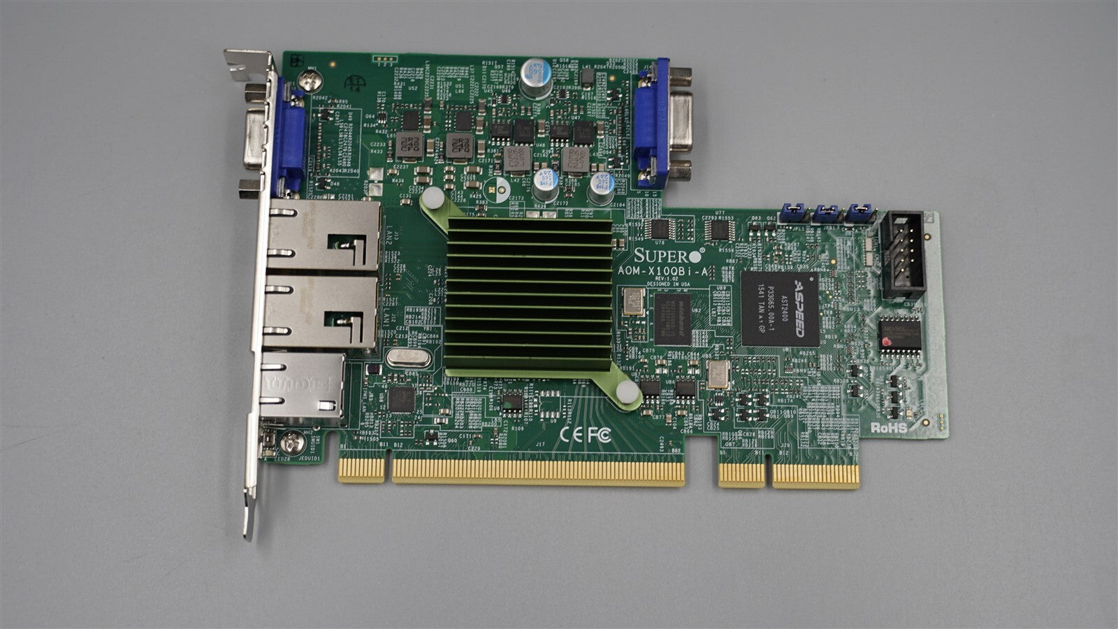 AOM-X10QBI-A SUPERMICRO ADD-ON MODULE IPMI VGA DUAL 10GBASE-T PORTS X540 NIC