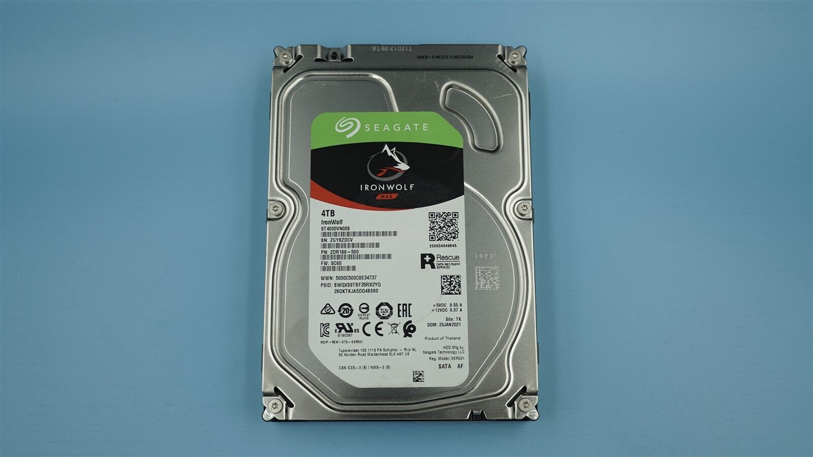 ST4000VN008 SEAGATE IRONWOLF 2DR166-500 4TB 3.5" SATA HARD DRIVE PC DESKTOP