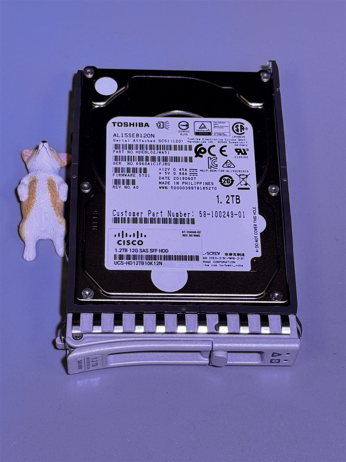UCS-HD12TB10K12N CISCO 1.2TB SAS 10K 12Gbps 2.5" SAS AL15SEB120N 58-100249-01