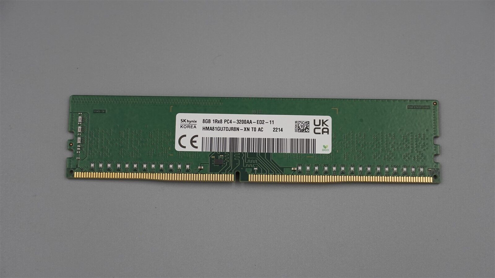 HMA81GU7DJR8N-XN HUNIX 8GB 1Rx8 PC4 25600 DDR4 3200 UNBUFFERED UDIMM