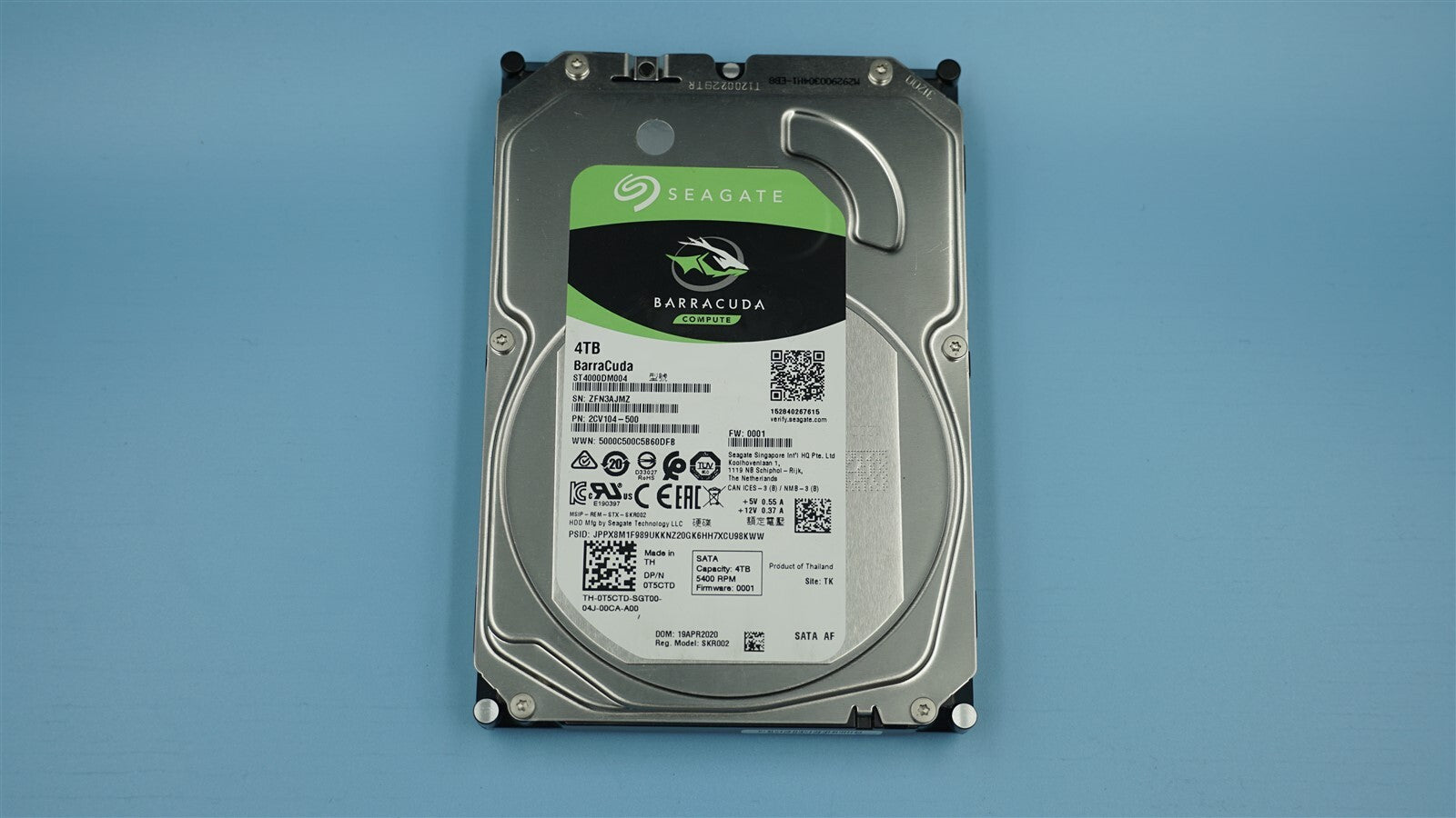 ST4000DM004 SEAGATE BARRACUDA 4TB 5.4K 6G LFF 3.5" SATA ENTERPRISE HARD DRIVE