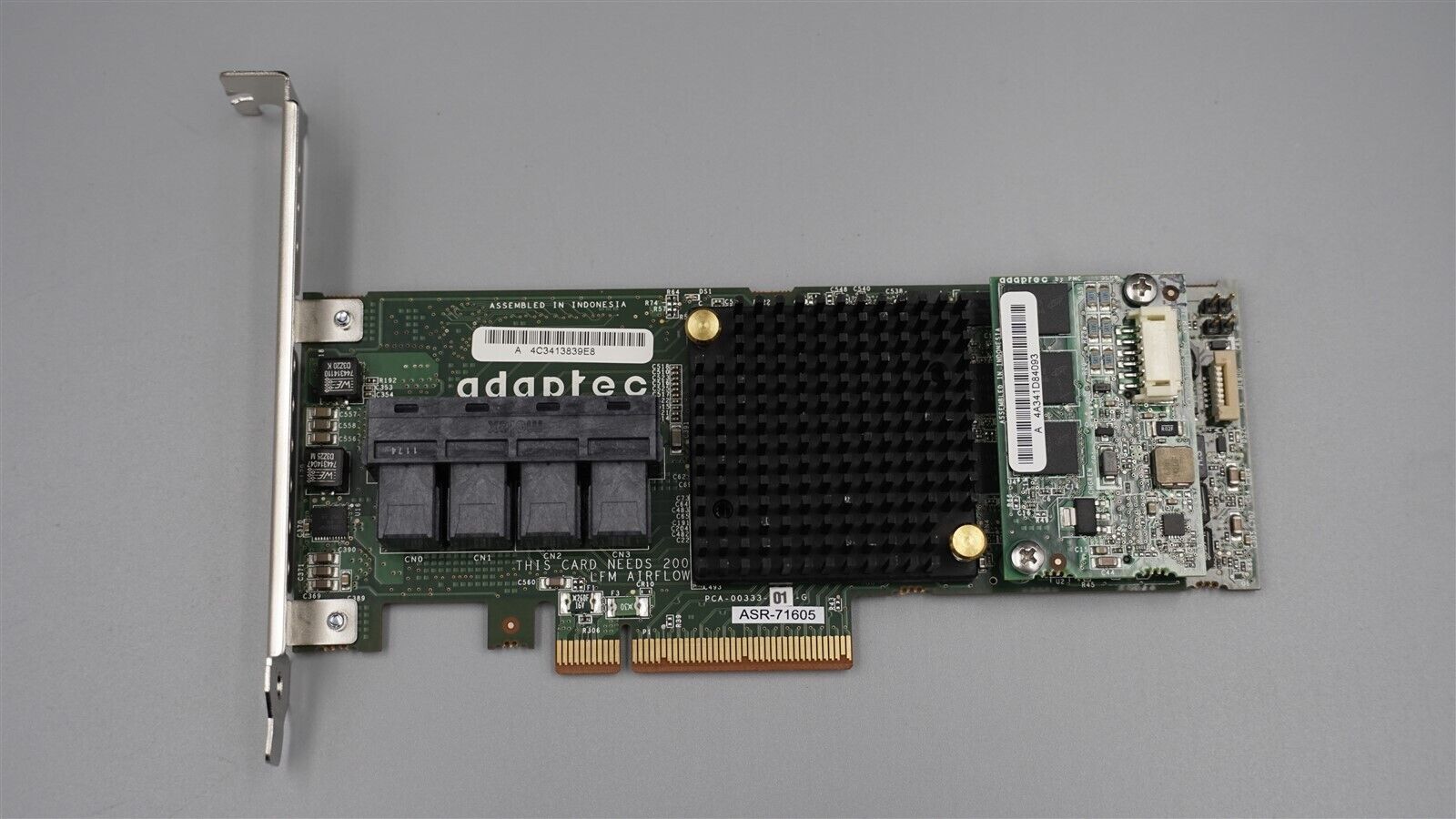 ASR-71605 ADAPTEC 16-PORT 6GB SAS/SATA PCIE CONTROLLER W/ HIGH PROGILE