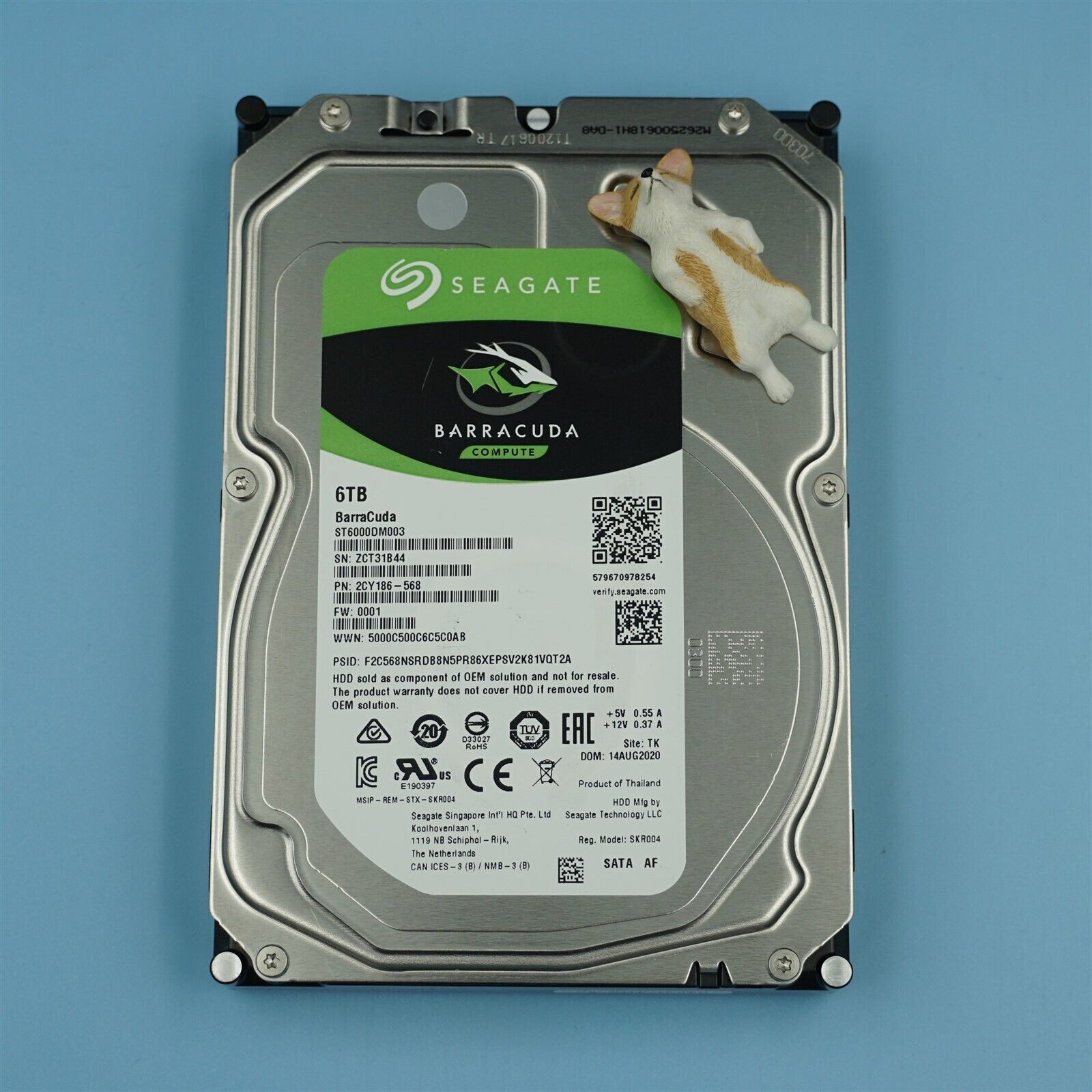 ST6000DM003 SEAGATE BARRACUDA 6TB 5.4K 6G 3.5" LFF SATA HARD DRIVE GRADE A