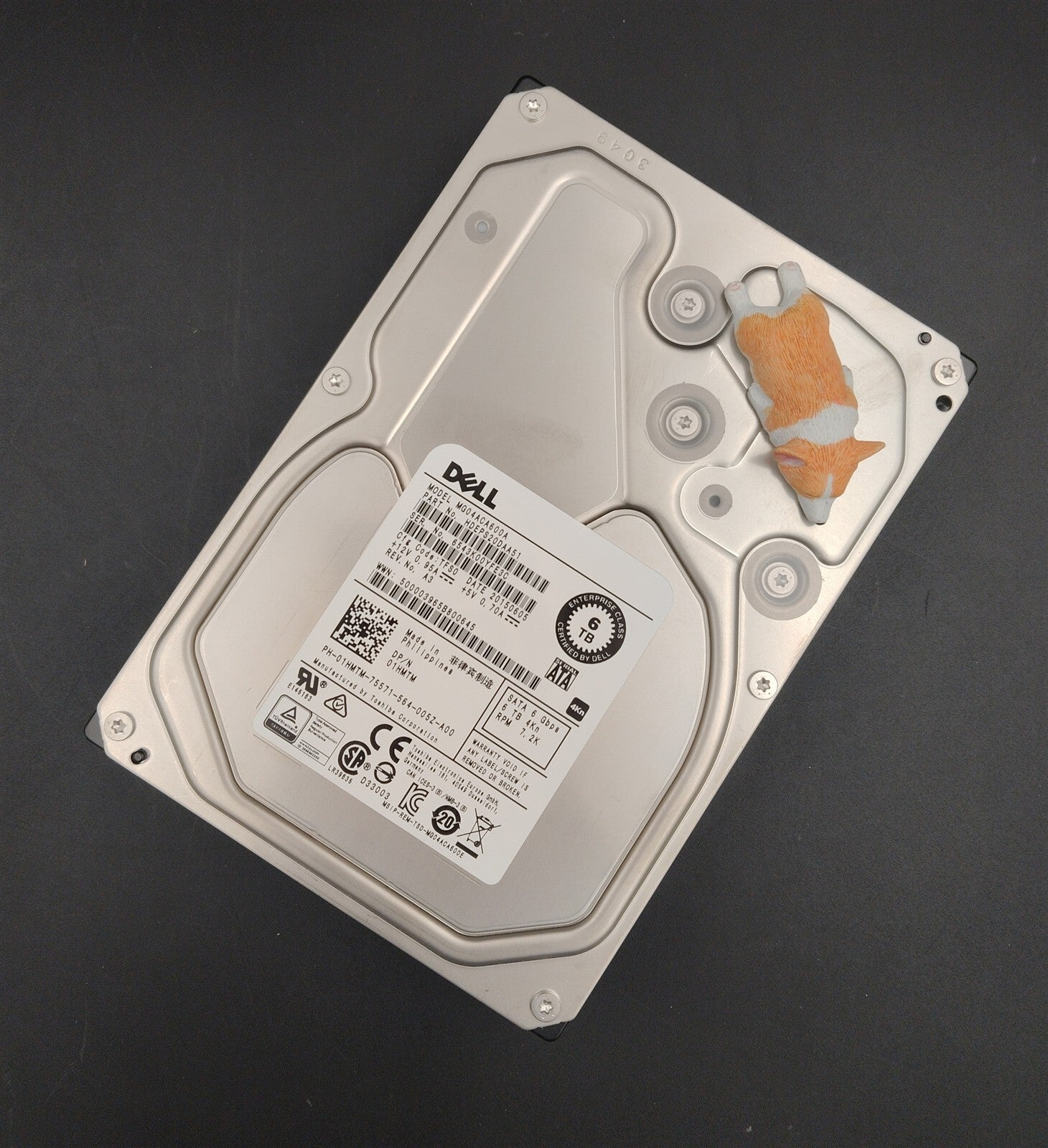1HMTM 01HMTM MG04ACA600A DELL 6TB 7.2K 6GB/S 3.5" SATA LFF HDD HDEPS20DAA51