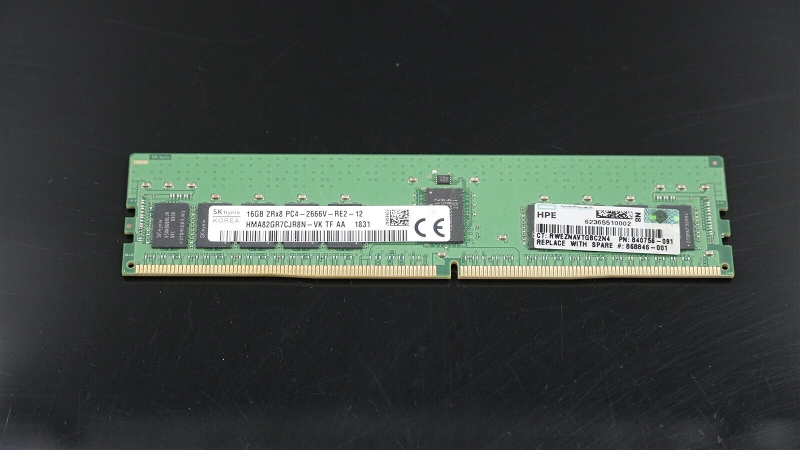 HMA82GR7CJR8N-VK HYNIX 16GB 2Rx8 PC4-21300 DDR4-2666MHz ECC REG SERVER MEMORY