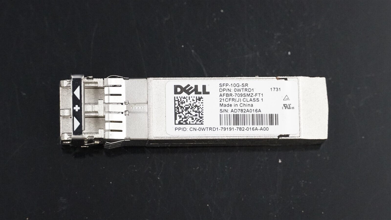 DELL 0WTRD1 SFP-10G-SR AFBR-709SMZ-FT1 850NM SFP+OPTICAL TRANSCEIVER MODULE