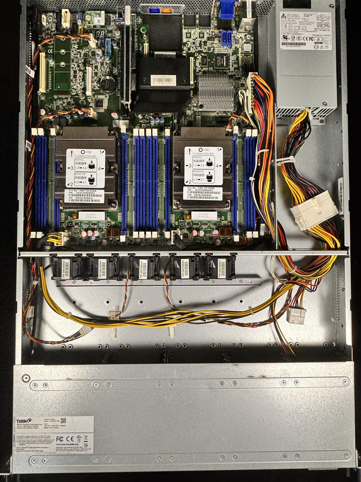 TYAN GT62D-B7106 1U SERVER 1x M.2 SERVER BAREBONE CHASSIS