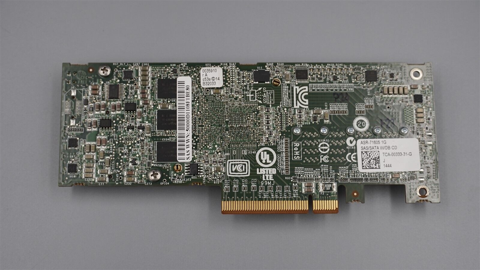 ASR-71605 ADAPTEC 16-PORT 6GB SAS/SATA PCIE CONTROLLER NO BRACKET