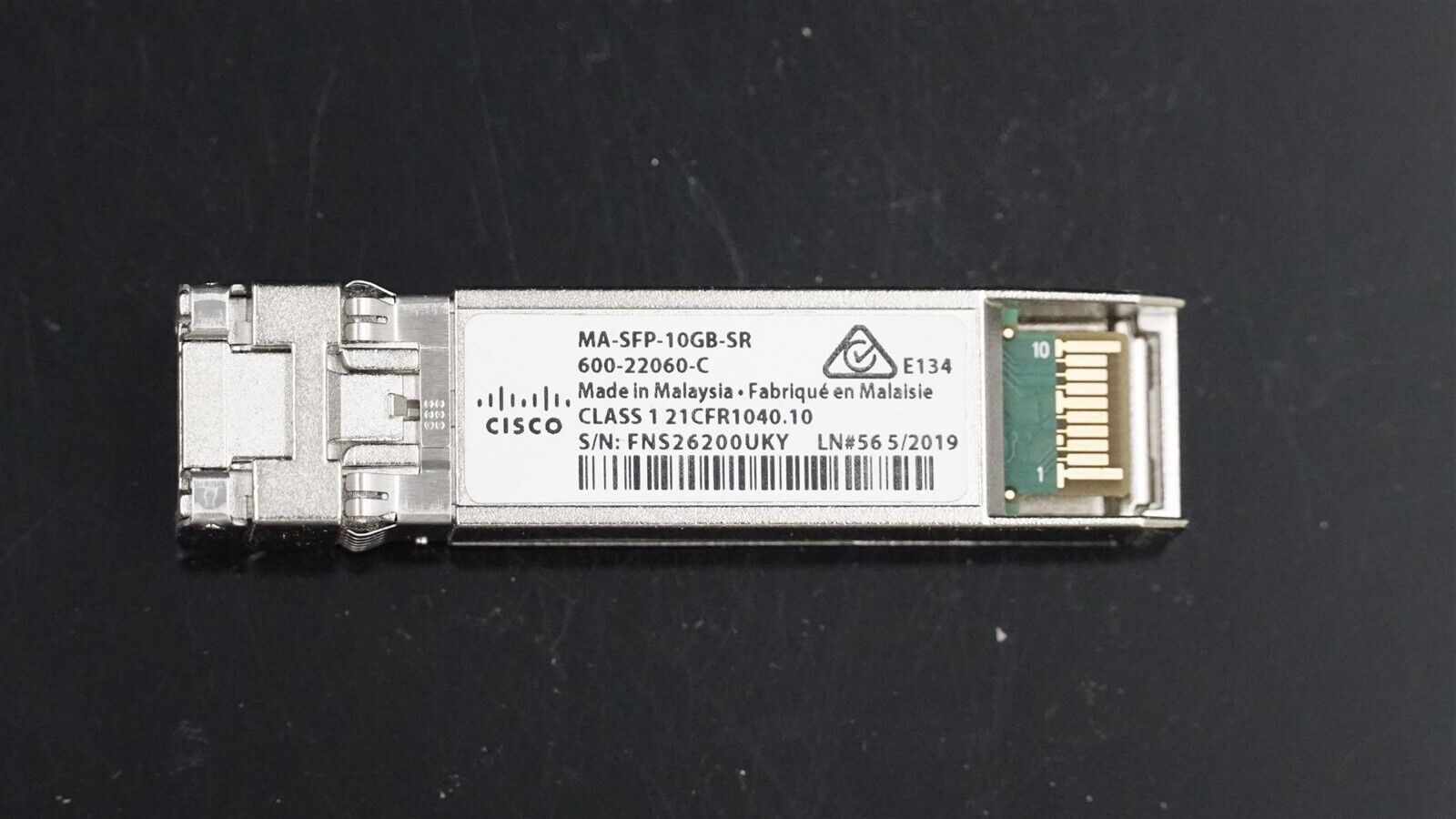 CISCO MA-SFP-10GB-SR 600-22060-C 10GBSAE-SR TRANSCEIVER MODULE