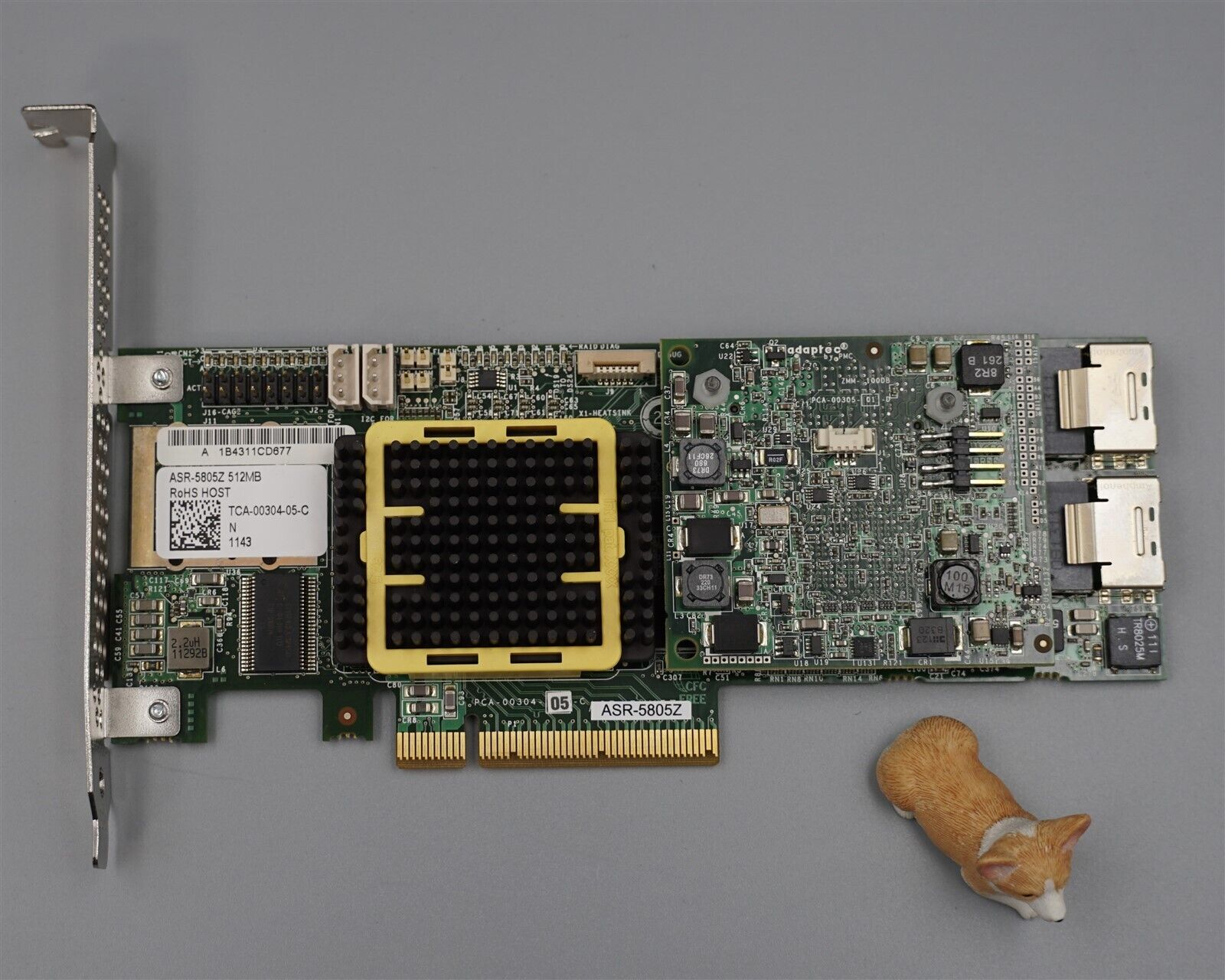 ASR-5805Z ADAPTEC 8 PORTS SAS/SATA PCIE RAID CONTROLLER 2244100-R W/HIGH BRACKET