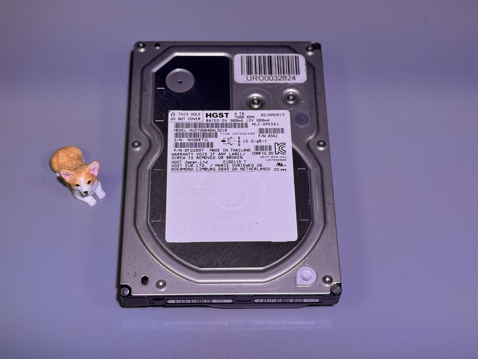 HUS726040AL5210 HGST 4TB 7200RPM 12Gbps 3.5" LFF SAS HARD DRIVE 0F22897