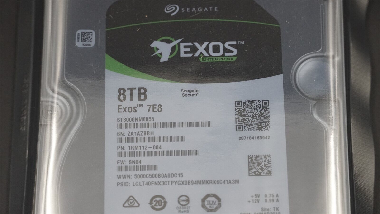 ST8000NM0055 SEAGATE EXOS 7E8 8TB SATAIII 3.5" 7200RPM 256MB ENTERPRISE HDD