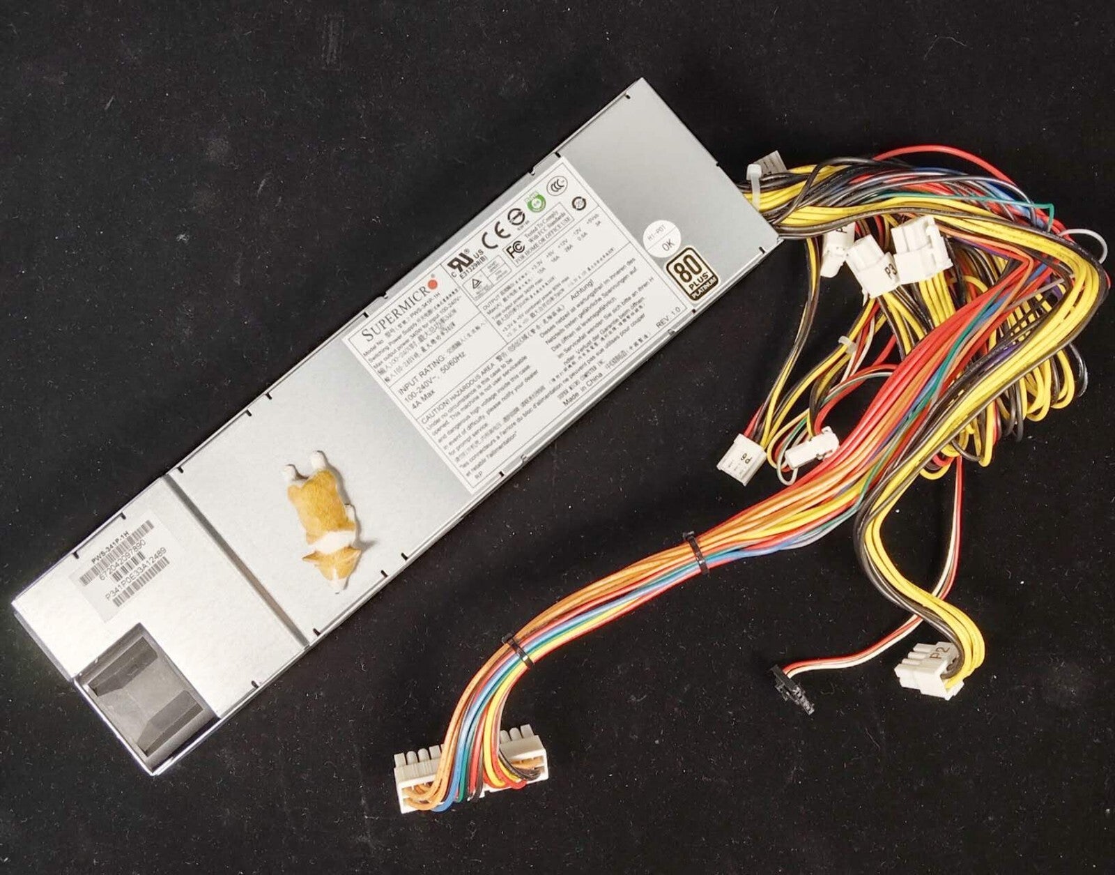 PWS-341P-1H SUPERMICRO 340W 80+ PLATINUM MULTI-OUTPUT SWITCHING POWER SUPPLY