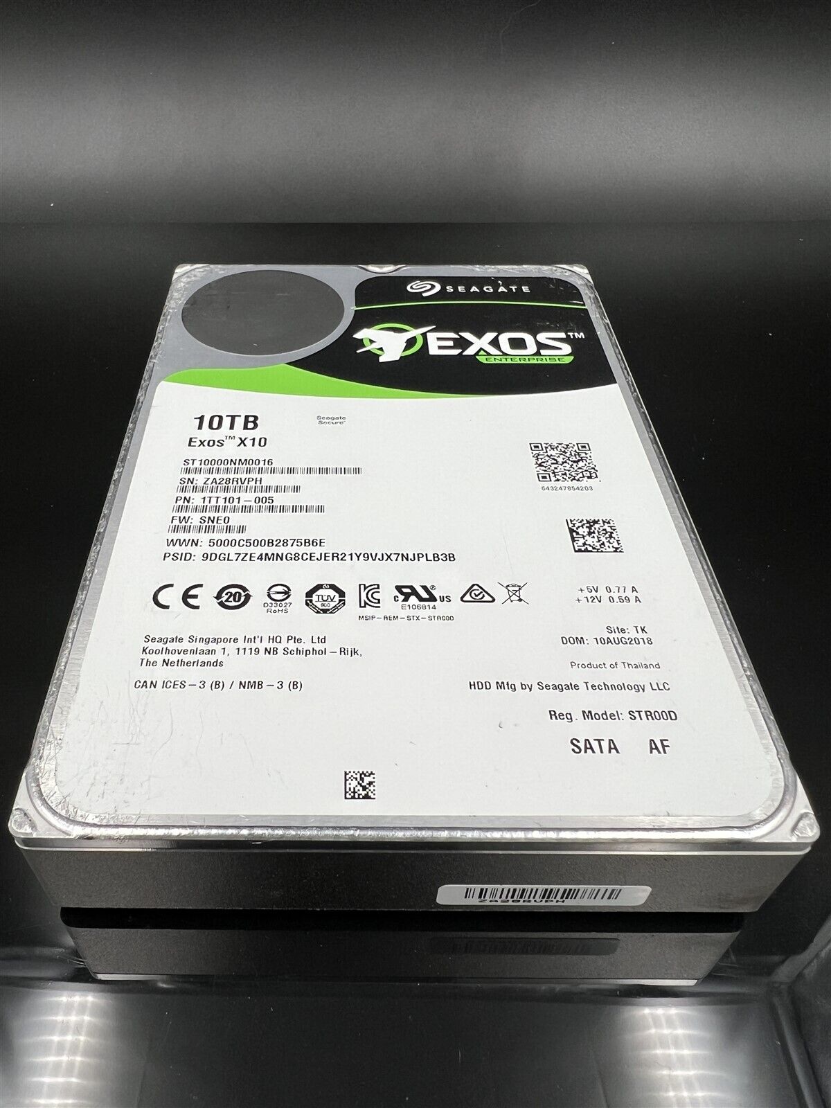 ST10000NM0016 SEAGATE EXOS X10 10TB 72K 6GbS 35 SATA ENTERPRISE