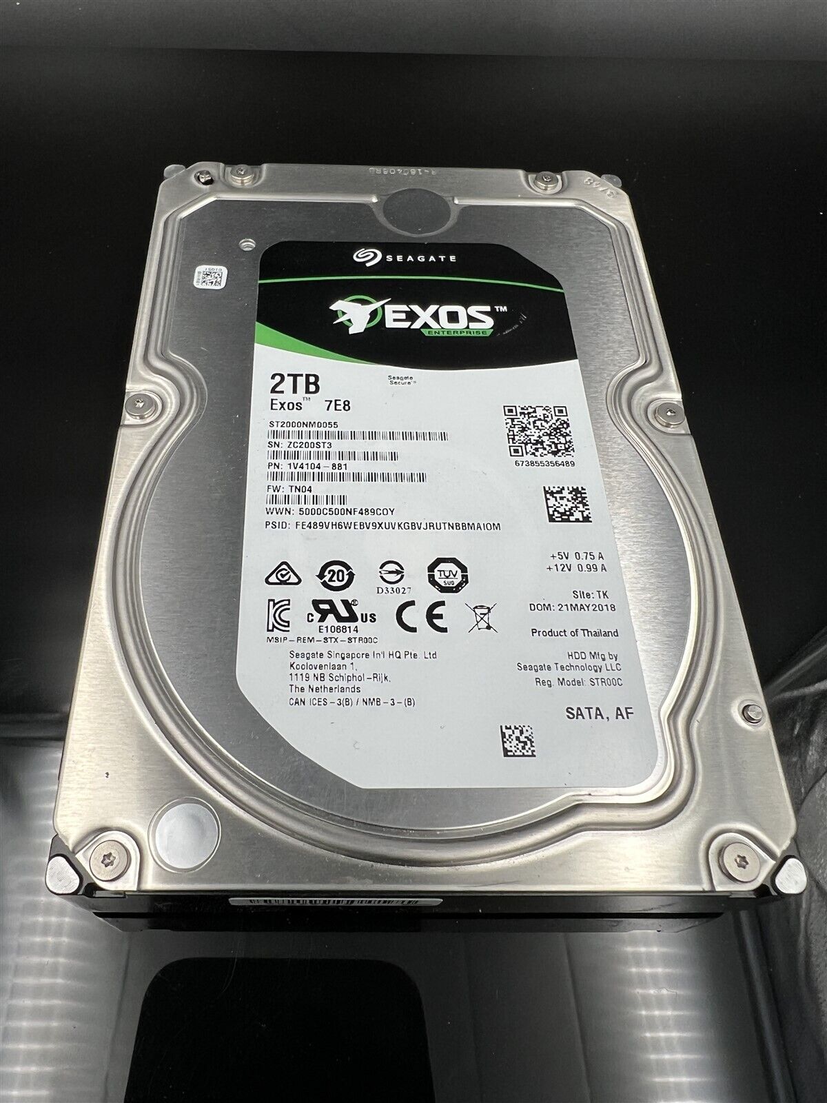 ST2000NM0055 SEAGATE EXOS 7E8 2TB SATAIII 35 7200RPM 128MB ENTERPRISE HDD