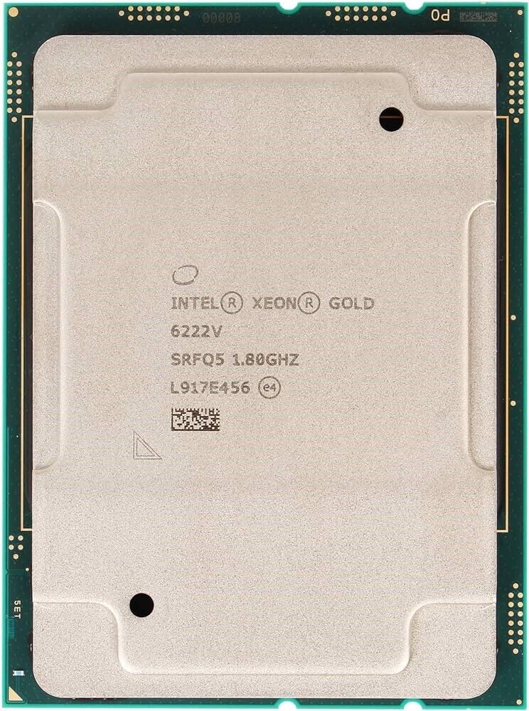 SRFQ5 INTEL XEON 20 CORE GOLD 6222V 3.6GHz SOCKET 3647 SERVER PROCESSOR CPU 115W