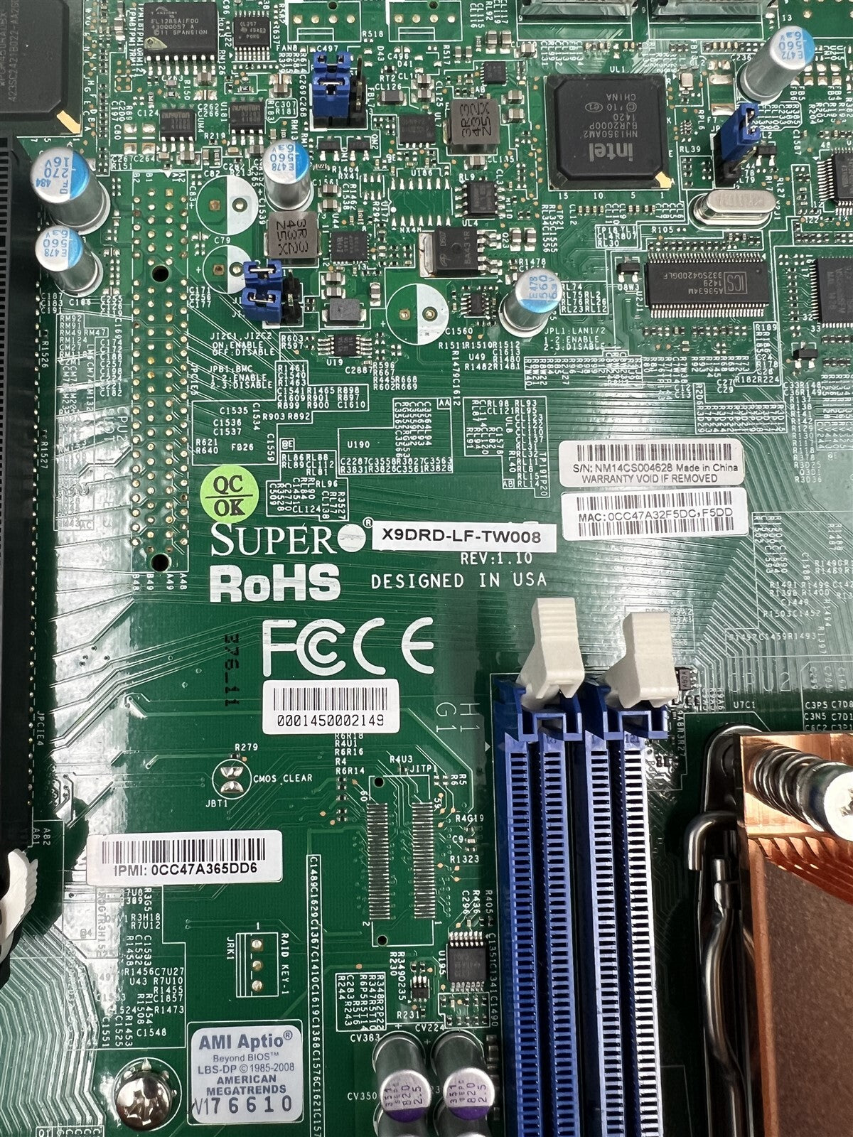 X9DRD-LF-TW008 SUPERMICRO SYSTEM MOTHER BOARD LGA2011