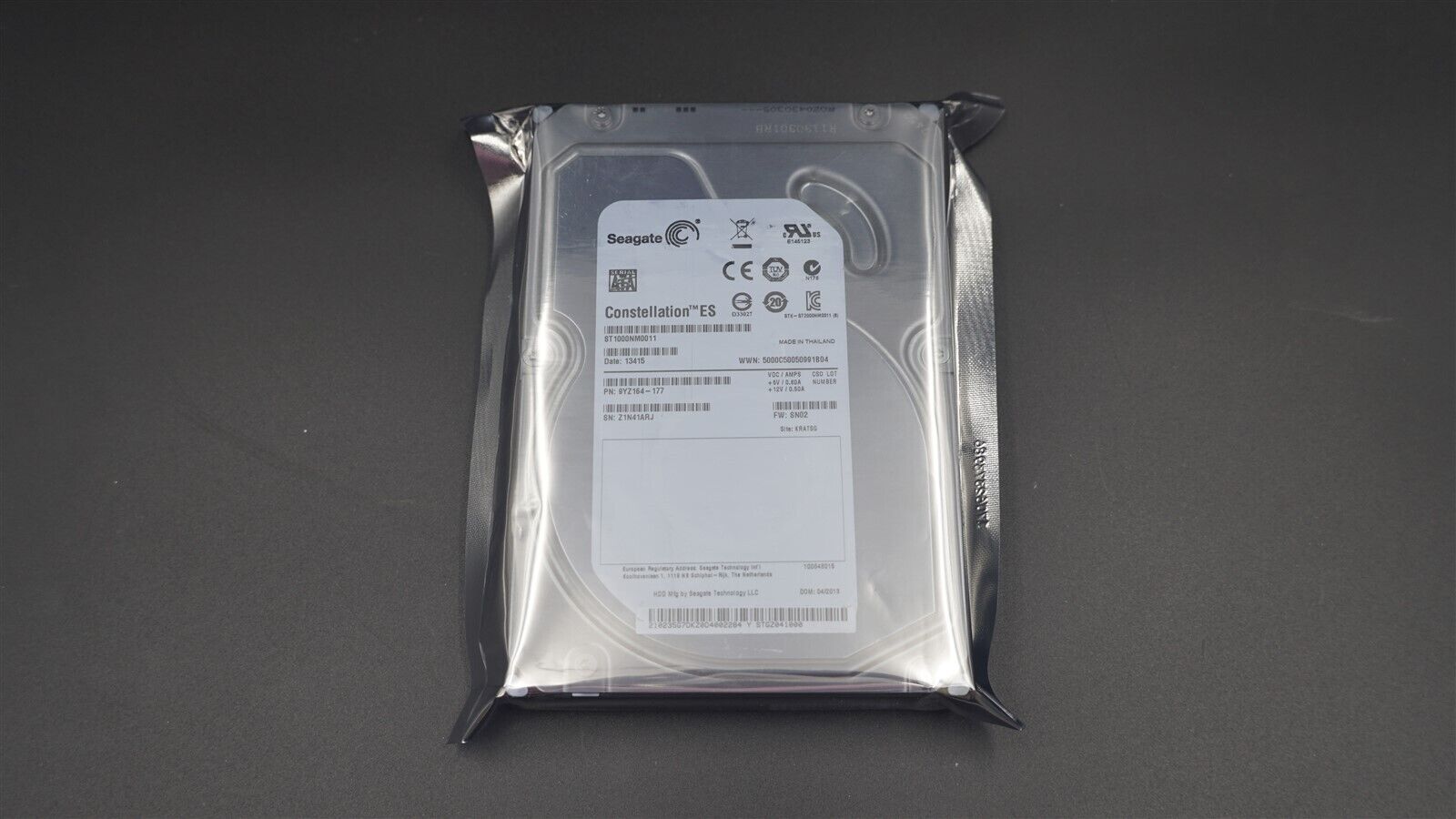 ST1000NM0011 SEAGATE 1TB SATA III 7.2K 3.5" HARD DRIVE PC DESKTOP