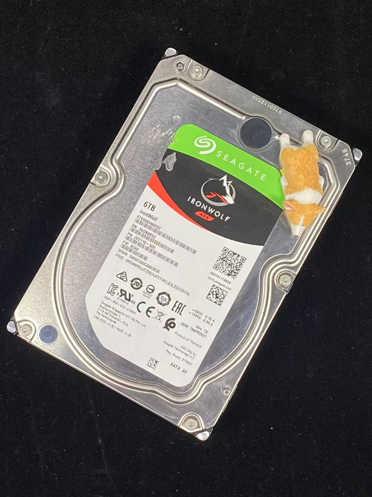 ST6000VN0033 SEAGATE IRONWOLF 6TB 7.2K 6G SATA 3.5" LFF NAS HDD