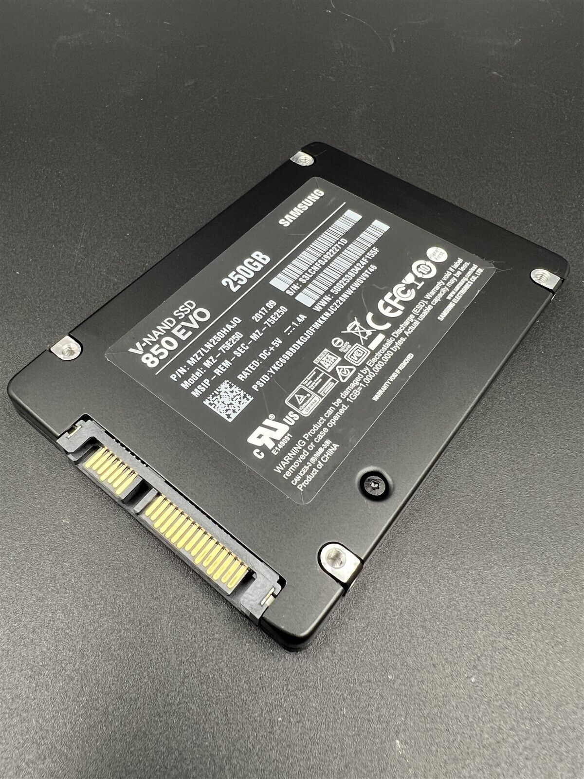 MZ-75E250 SAMSUNG 250GB SSD 850 EVO V-NAND SSD MZ7LN250HAJQ HEALTH 90-99%