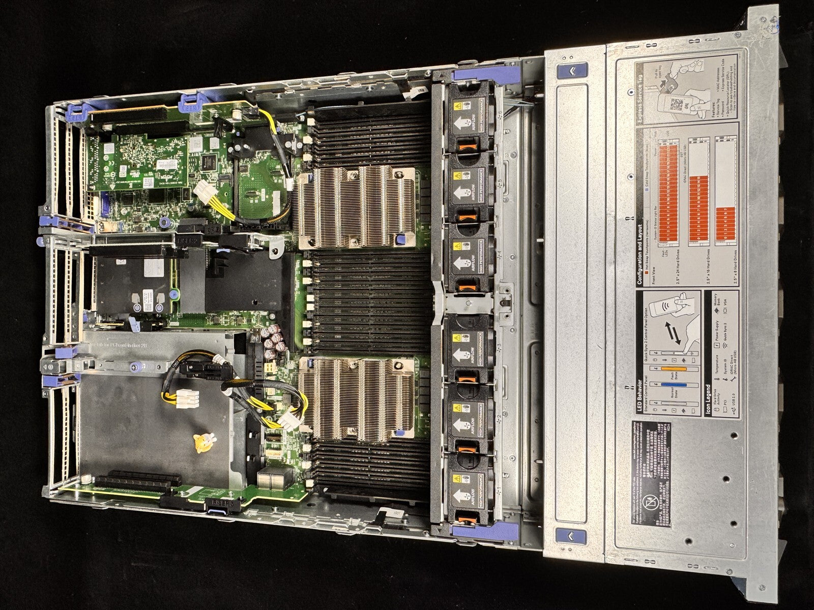 DELL POWEREDGE R740 GPU CHASSIS 2x HS 2x 2000W POWER SUPPORT TO 3 GPU