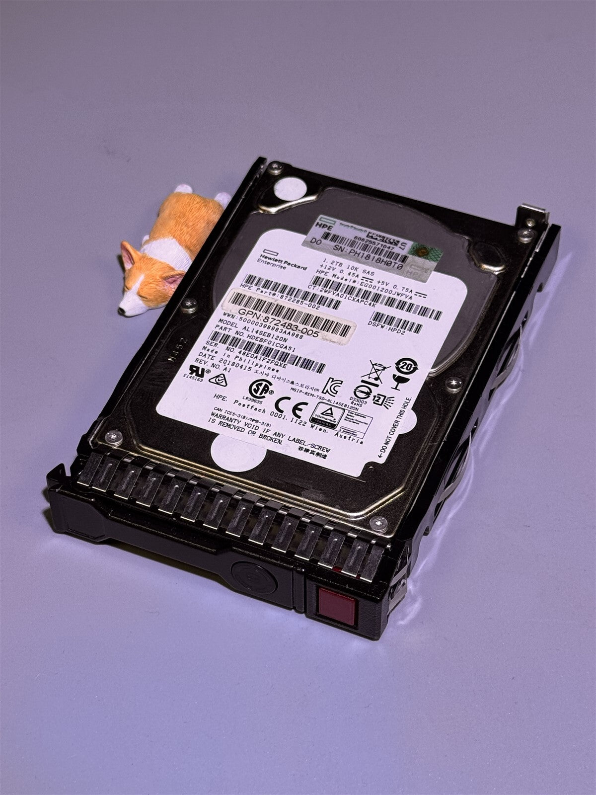 872737-001 HPE 1.2TB 10K 12Gbps 2.5" SAS 872285-002 872483-005 AL14SEB120N HARD