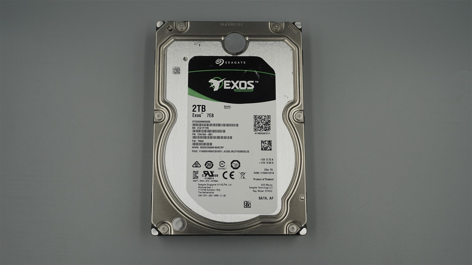 ST2000NM0055 SEAGATE EXOS 7E8 2TB SATAIII 3.5" 7200RPM 128MB ENTERPRISE HDD
