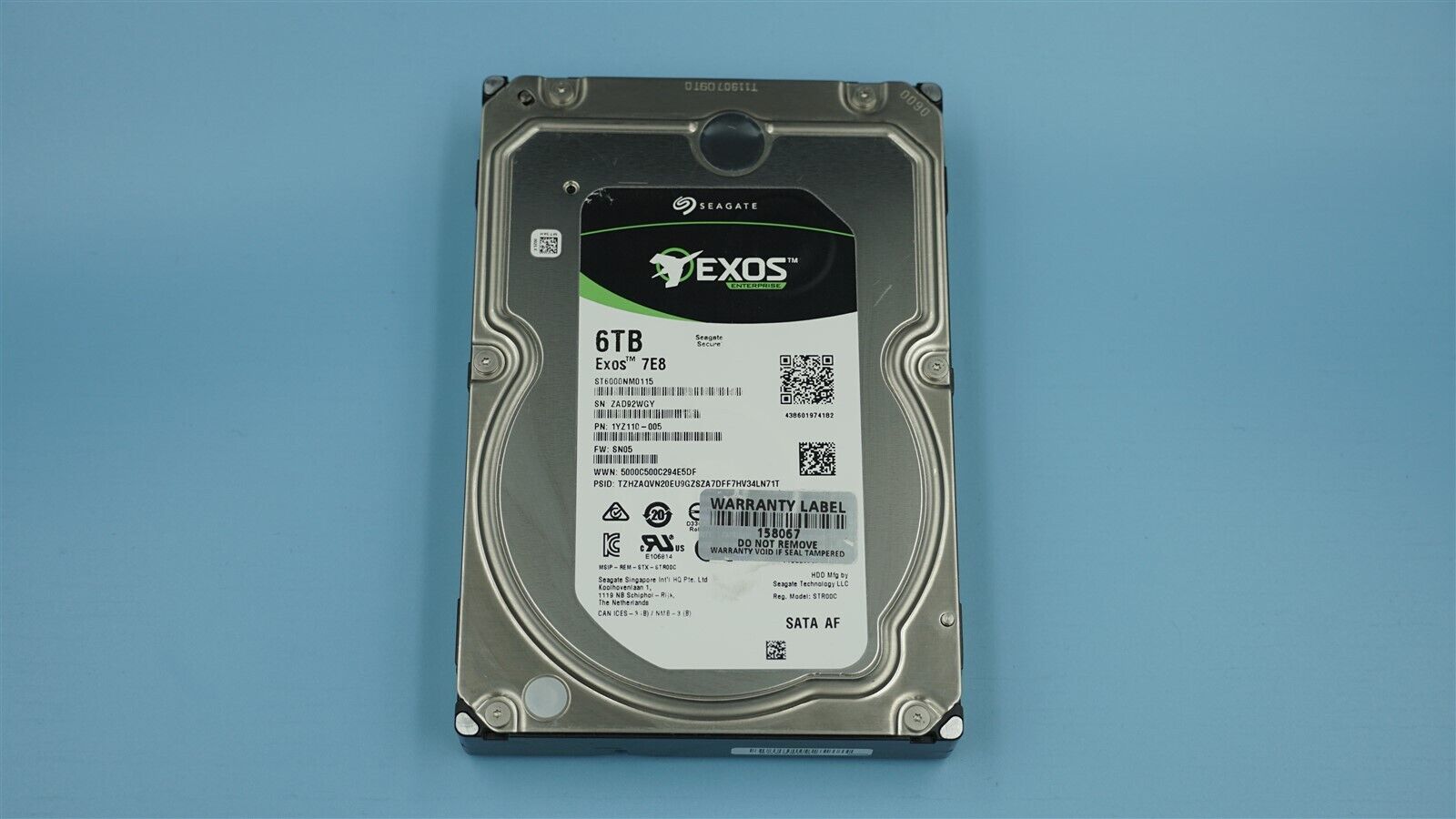 ST6000NM0115 SEAGATE EXOS 6TB 7.2K 6Gb/S 3.5" SATA ENTERPRISE