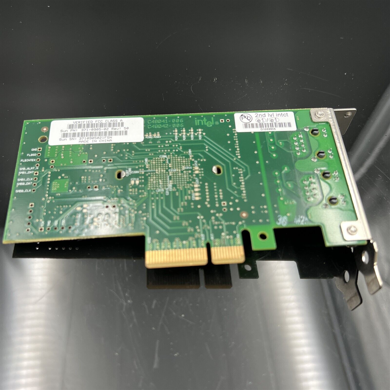 371-0905-02/03 LP SUN INTEL DUAL PORT GIGABIT ETHERNET PCIE ADAPTER LOW PROFILE