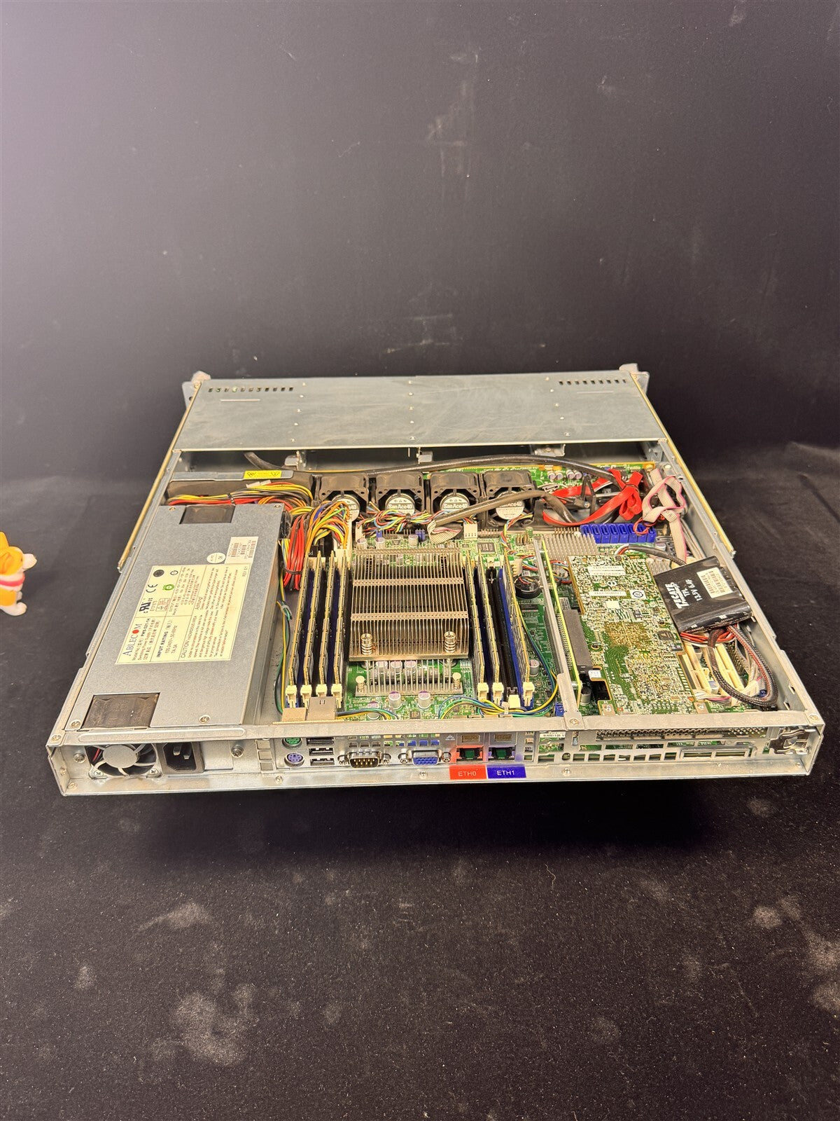 SUPERMICRO CSE-813M X9SRH-7F 1U SERVER 4LFF 12C E5-2697v2 2.7GHz 96GB 4x TRAY