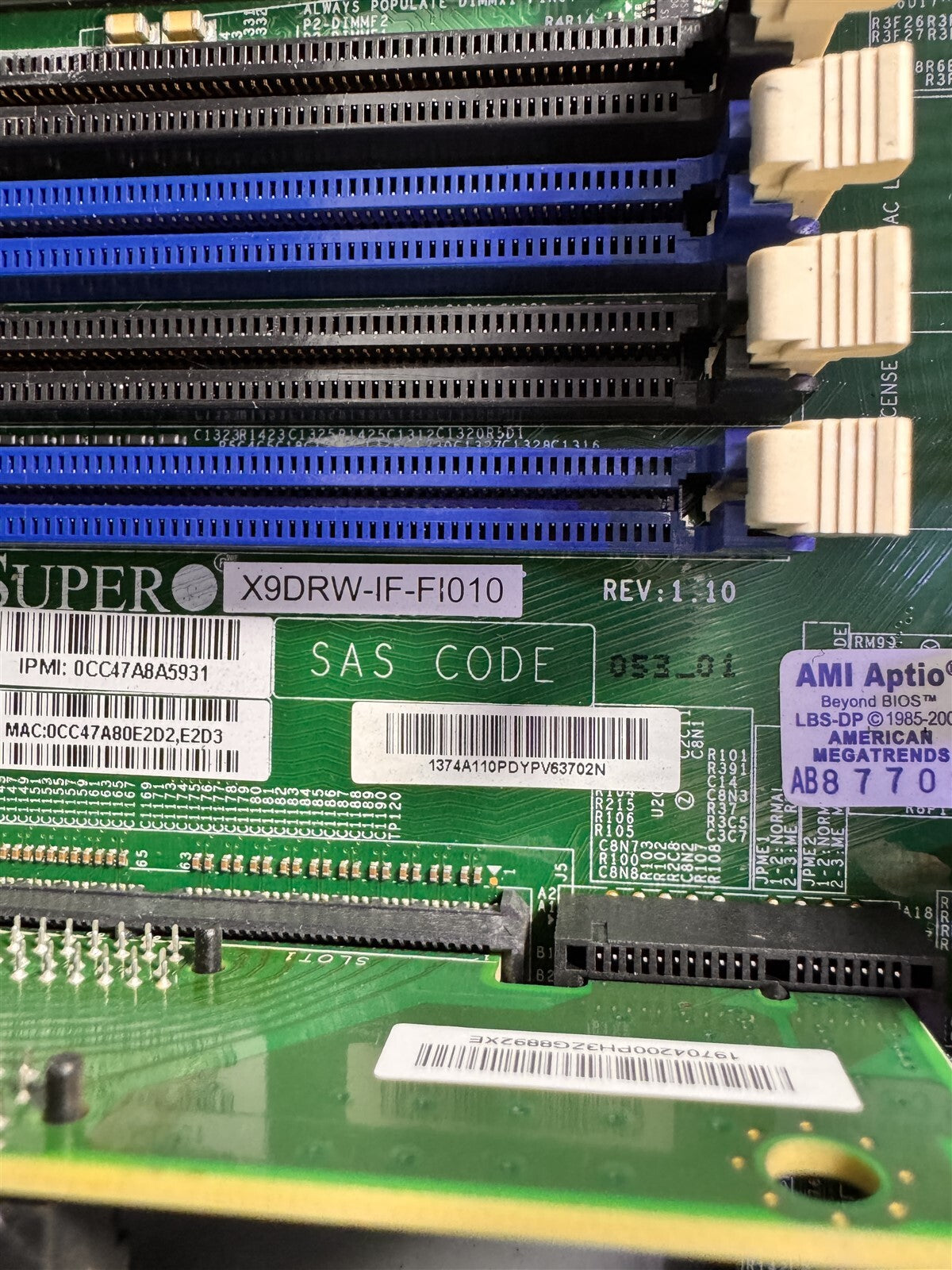 CSE-815 SUPERMICRO X9DRW-iF 1x 10 CORE E5-2690V2 3.0GHz 128GB RAM 4x 4TB 9271-4i