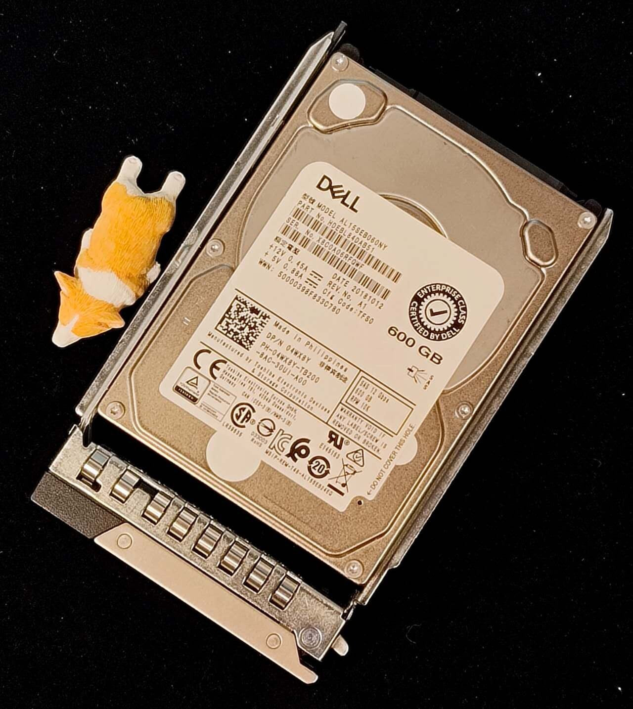 4WX8Y 04WX8Y DELL 600GB 10K 12G 2.5" SAS SFF SC HDD AL15SEB060NY W/DXD9H