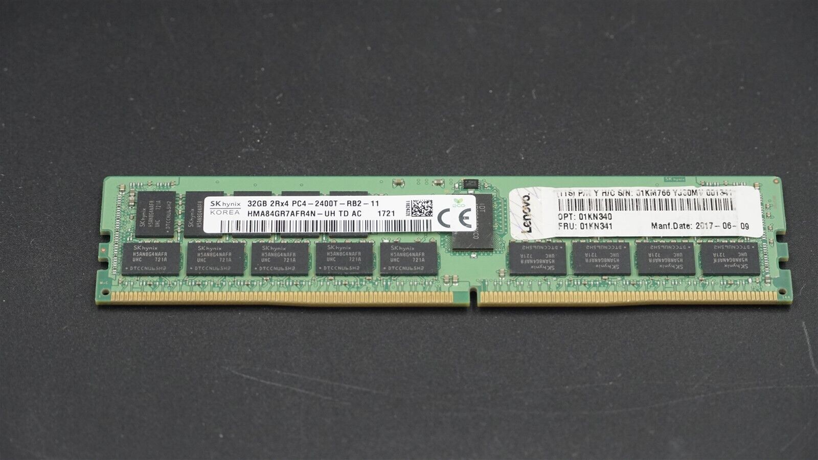 HMA84GR7AFR4N-UH HYNIX 32GB (1X32GB) 2Rx4 DDR4-2400T ECC RAM Server Memory