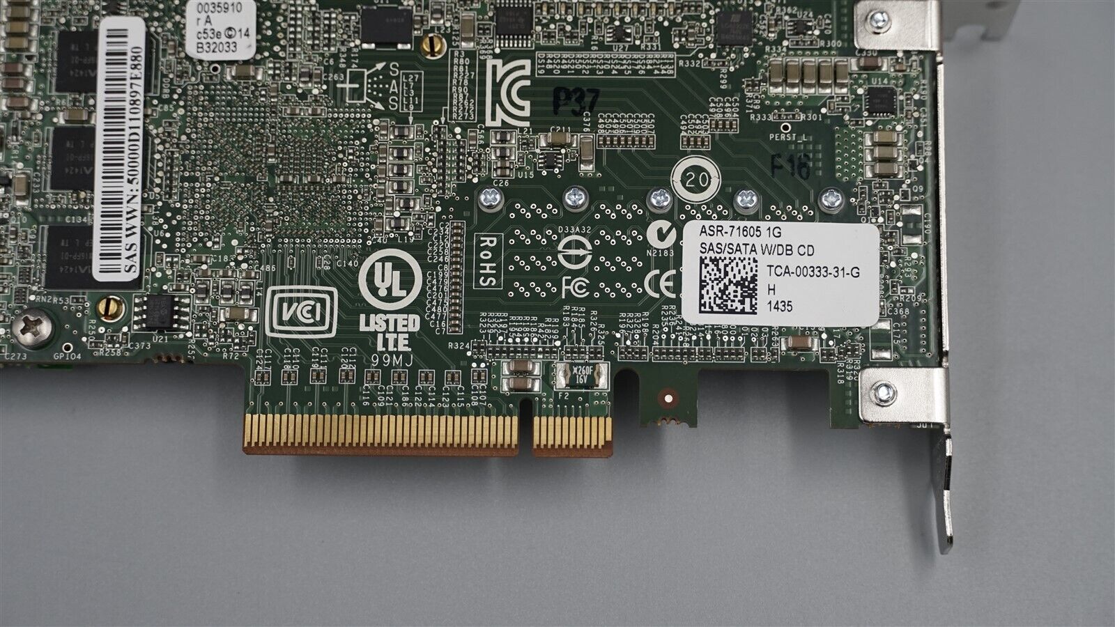 ASR-71605 ADAPTEC 16-PORT 6GB SAS/SATA PCIE CONTROLLER BATTERY W/ LOW PROGILE