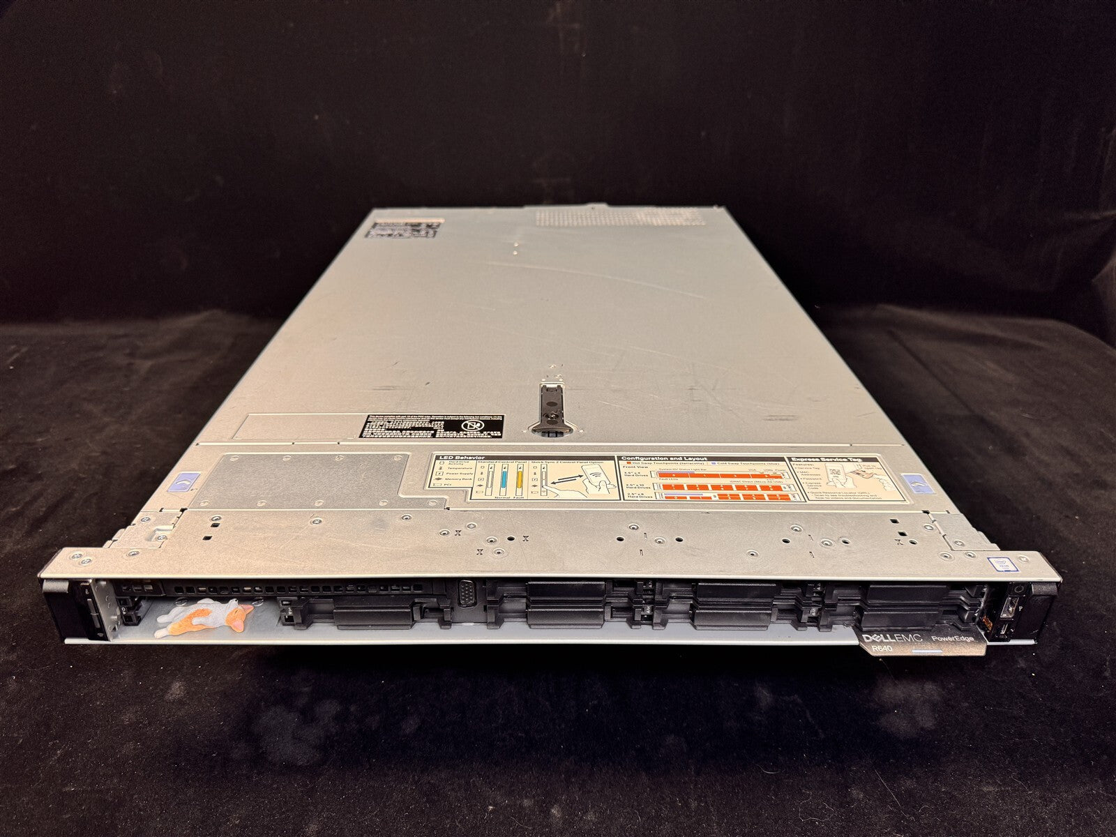 DELL EMC POWEREDGE R640 8SFF 2x 12C GOLD 6136 3.0GHZ 192GB RAM 8x1.2TB SAS H730P