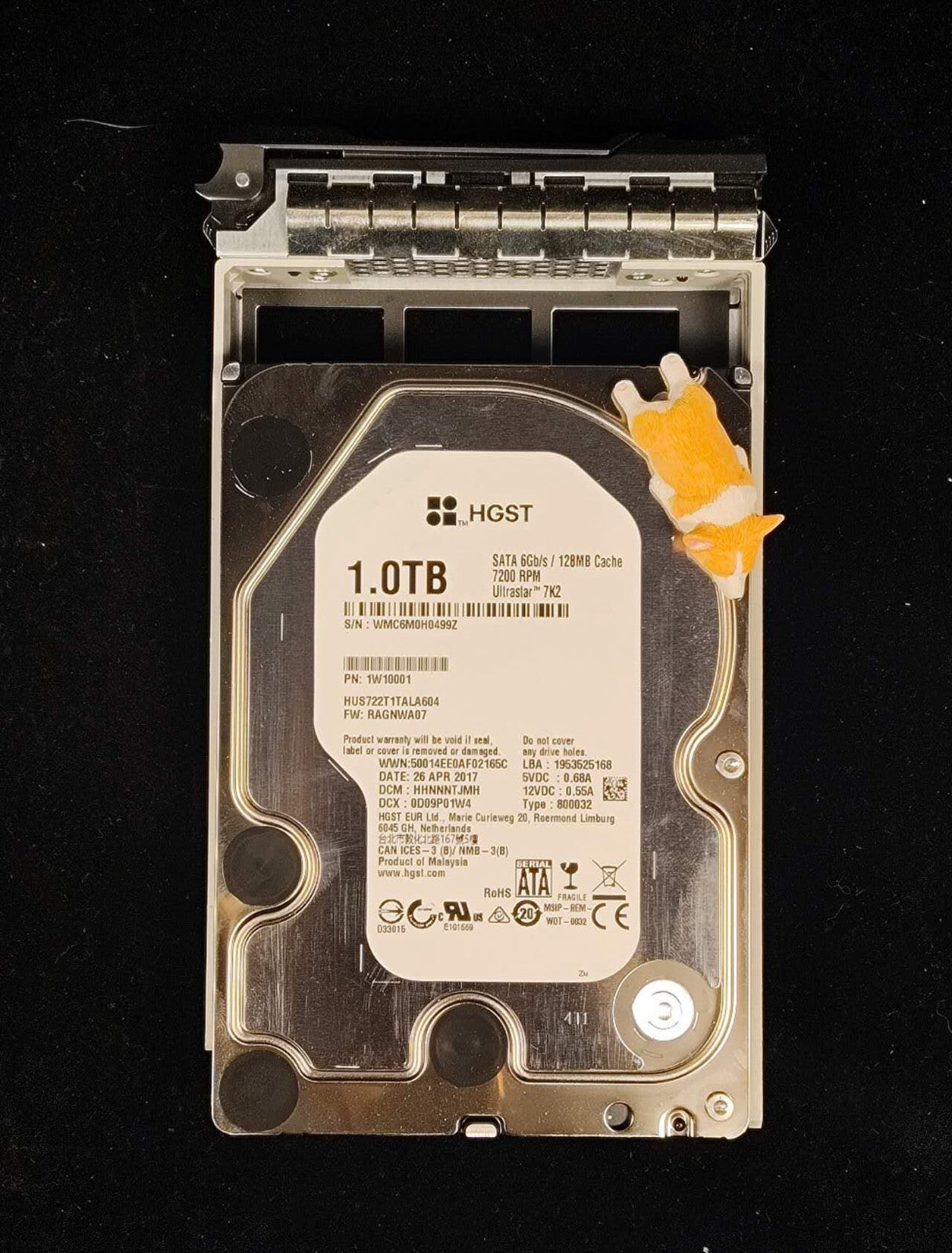HUS722T1TALA604 HGST/WD ULTRASTAR 1TB 7.2K SATA 6G 3.5" HDD FOR DELL R710 R715