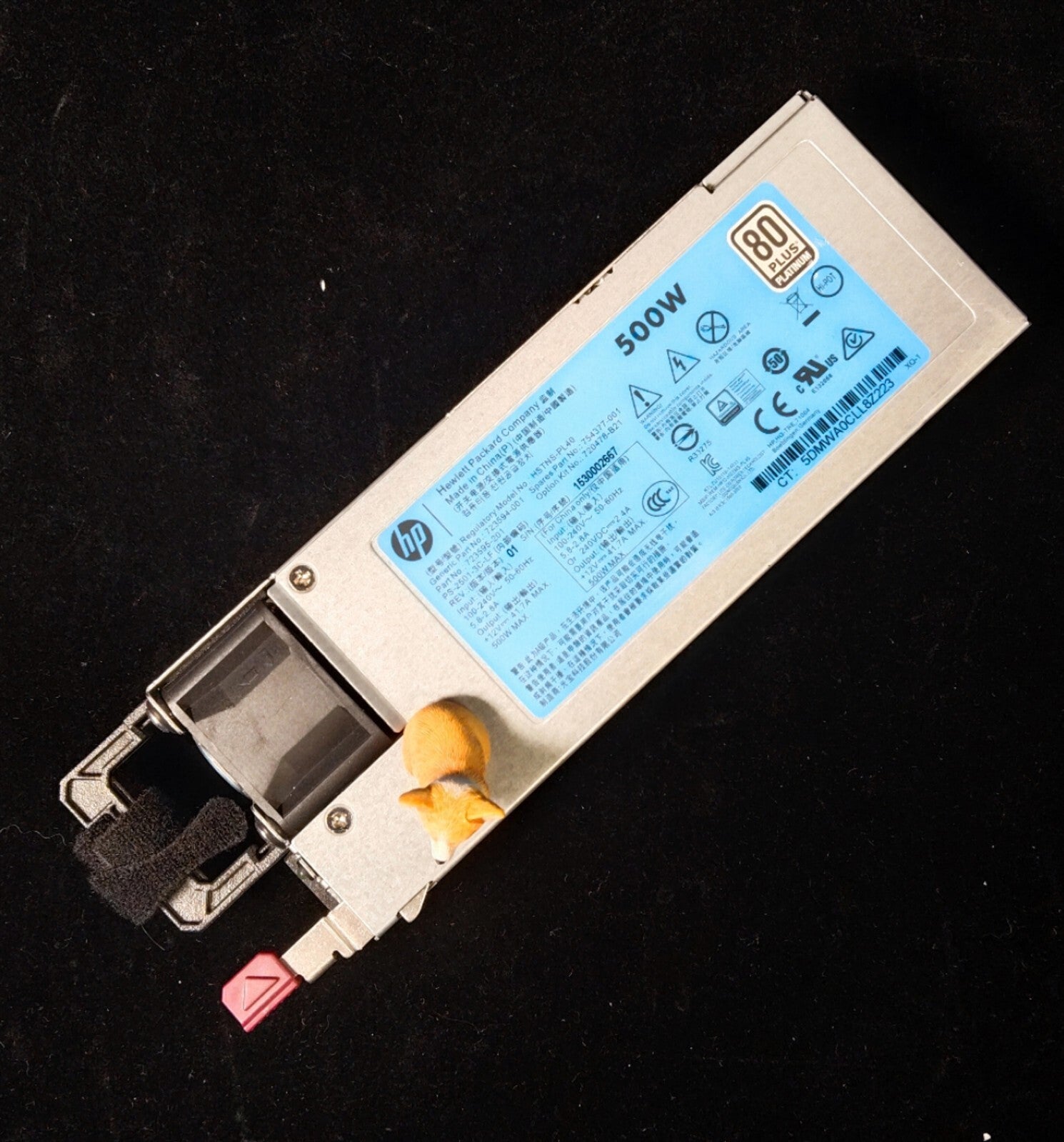 754377-001 723594-001 720478-B21 HPE 500W 80+ PLATINUM HOT PLUG POWER SUPPLY