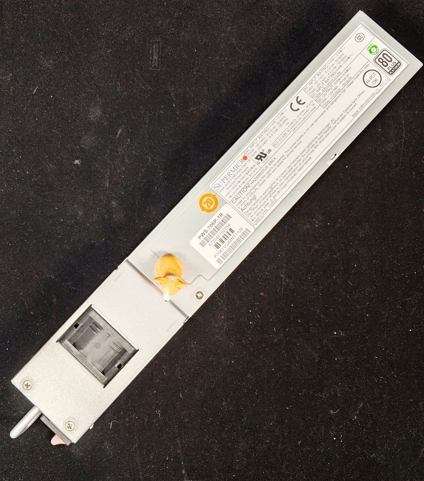 PWS-706P-1R SUPERMICRO 750W 80+ PLATINUM SWITCHING POWER SUPPLY