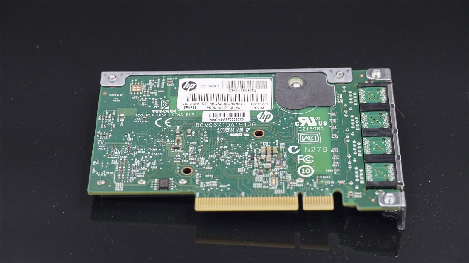 634025-001 629135-B21 HPE 331FLR 4-PORT 1GB PCIE NETWORK ADAPTER (629133-001)