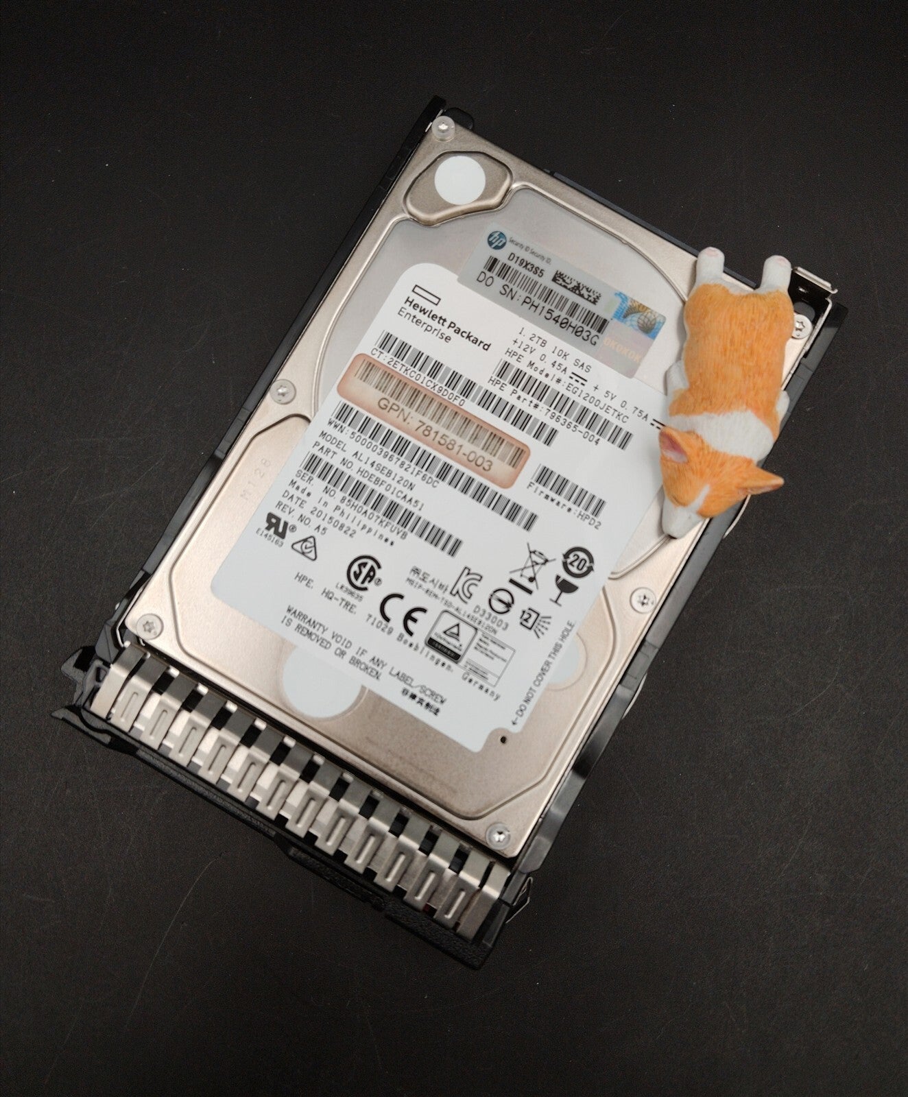 781581-003 796365-005 HPE 1.2TB 10K 12G SAS 2.5" SFF HARD DRIVE EG1200JETKC