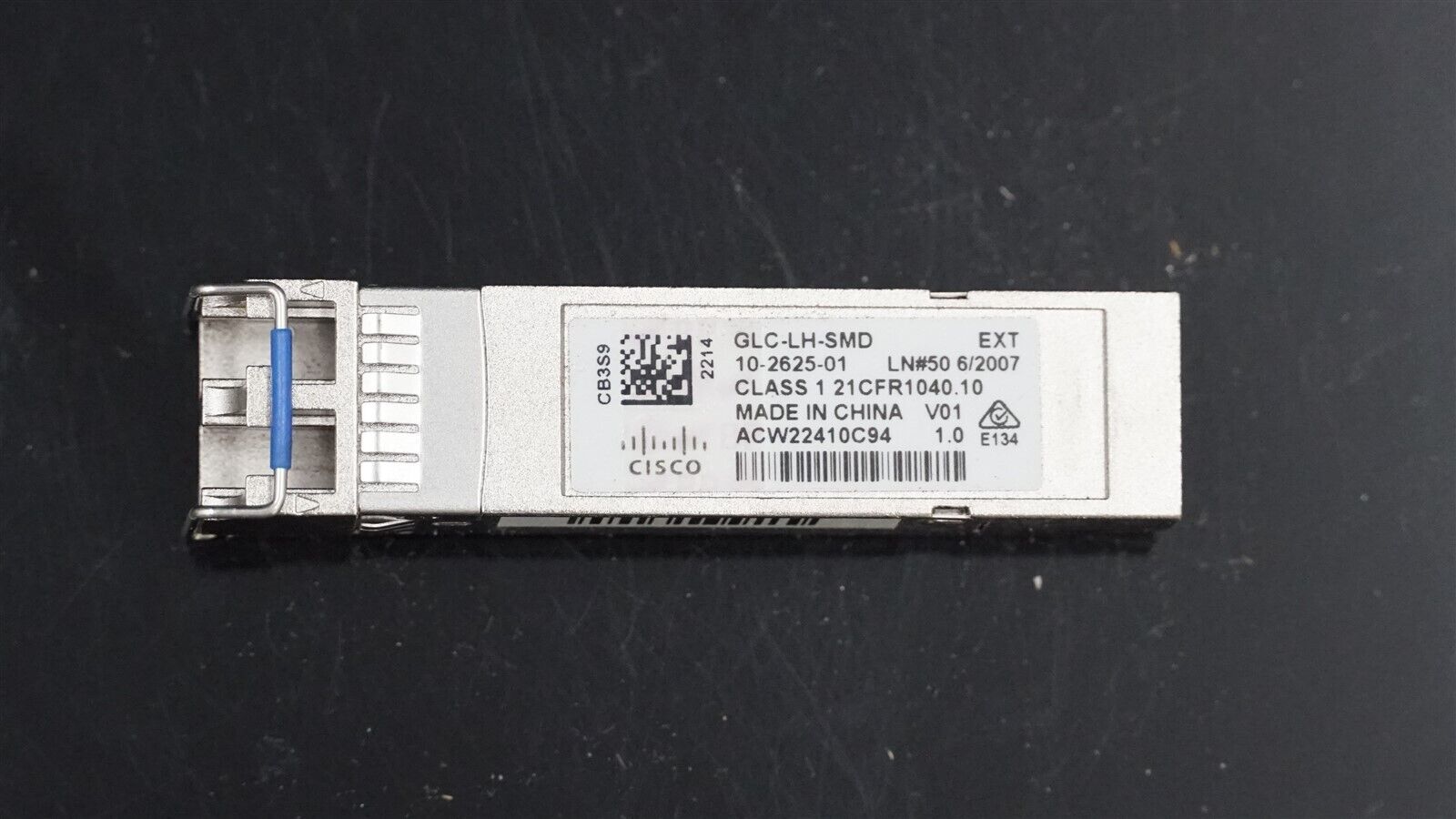 CISCO GLC-LH-SMD 10-2625-01 10GBSAE-SR 1310NM SFP TRANSCEIVER MODULE