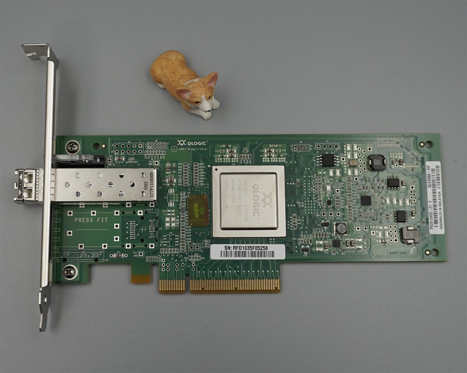 AK344-63002 HP STORAGEWORKS 81Q 1P 8G FC HBA AK344A 489190-001 584776-001 +SFP