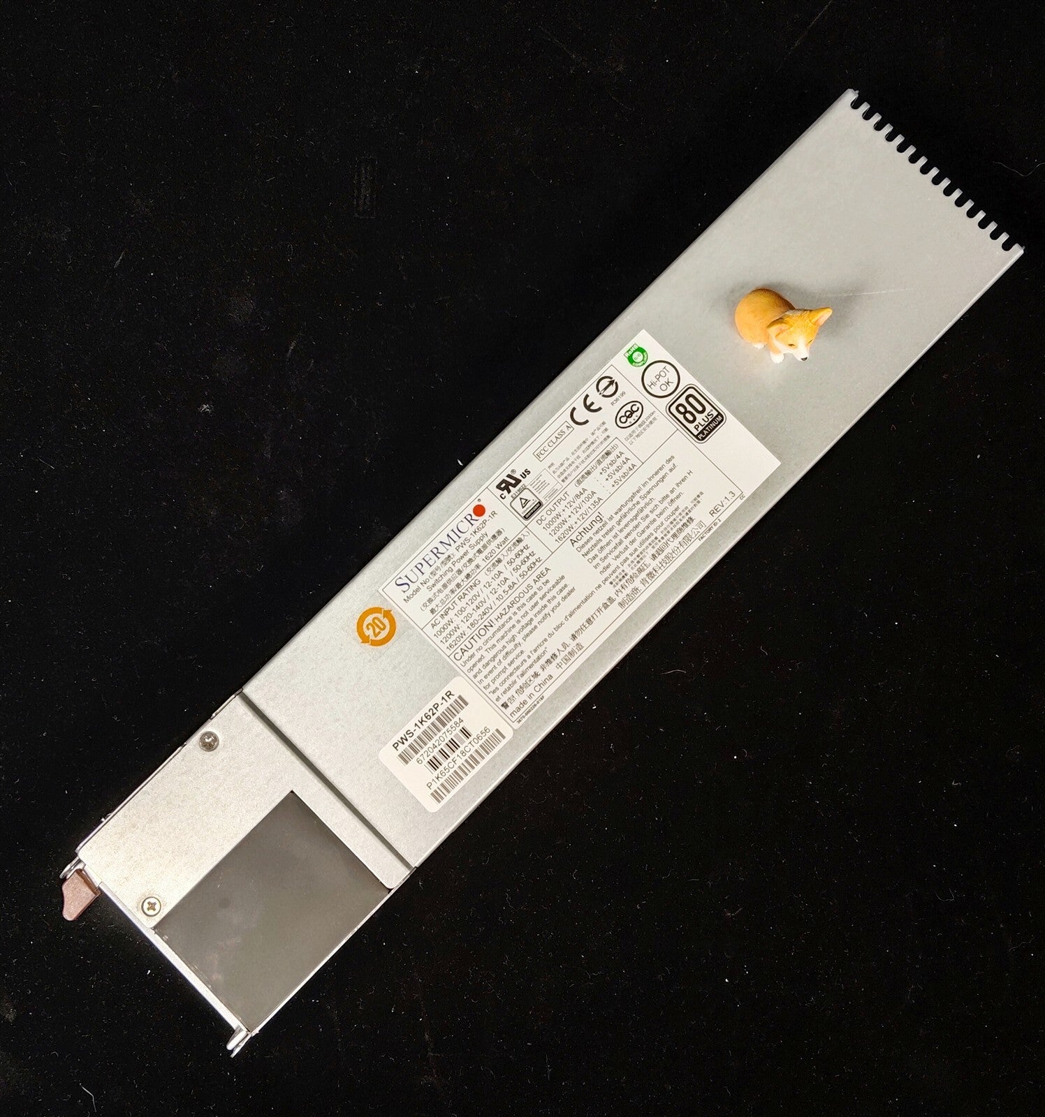 PWS-1K62P-1R SUPERMICRO 1620WATT 80+ PLATINUM SWITCHING POWER SUPPLY
